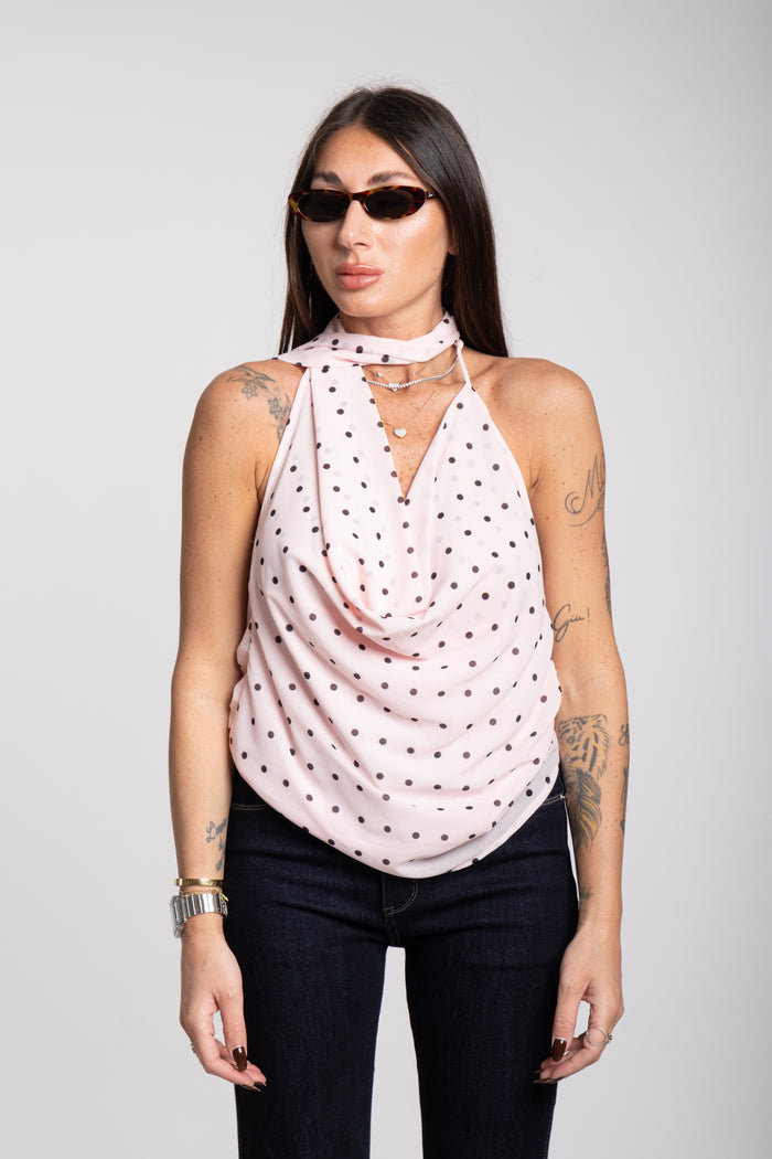 Top pois rosa