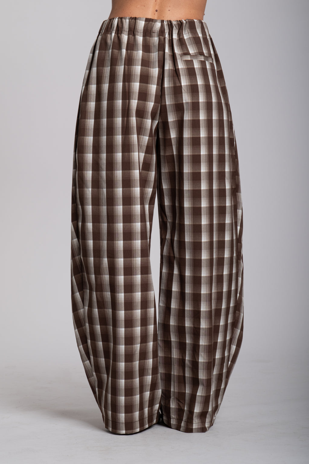 Tailleur Lumina quadri marrone