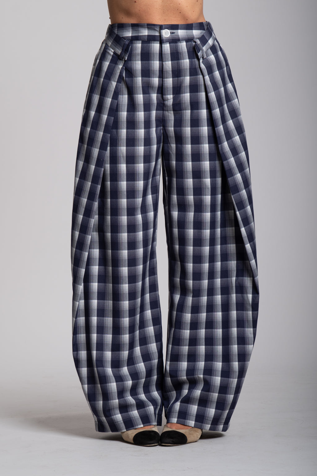 Tailleur Lumina quadri blu