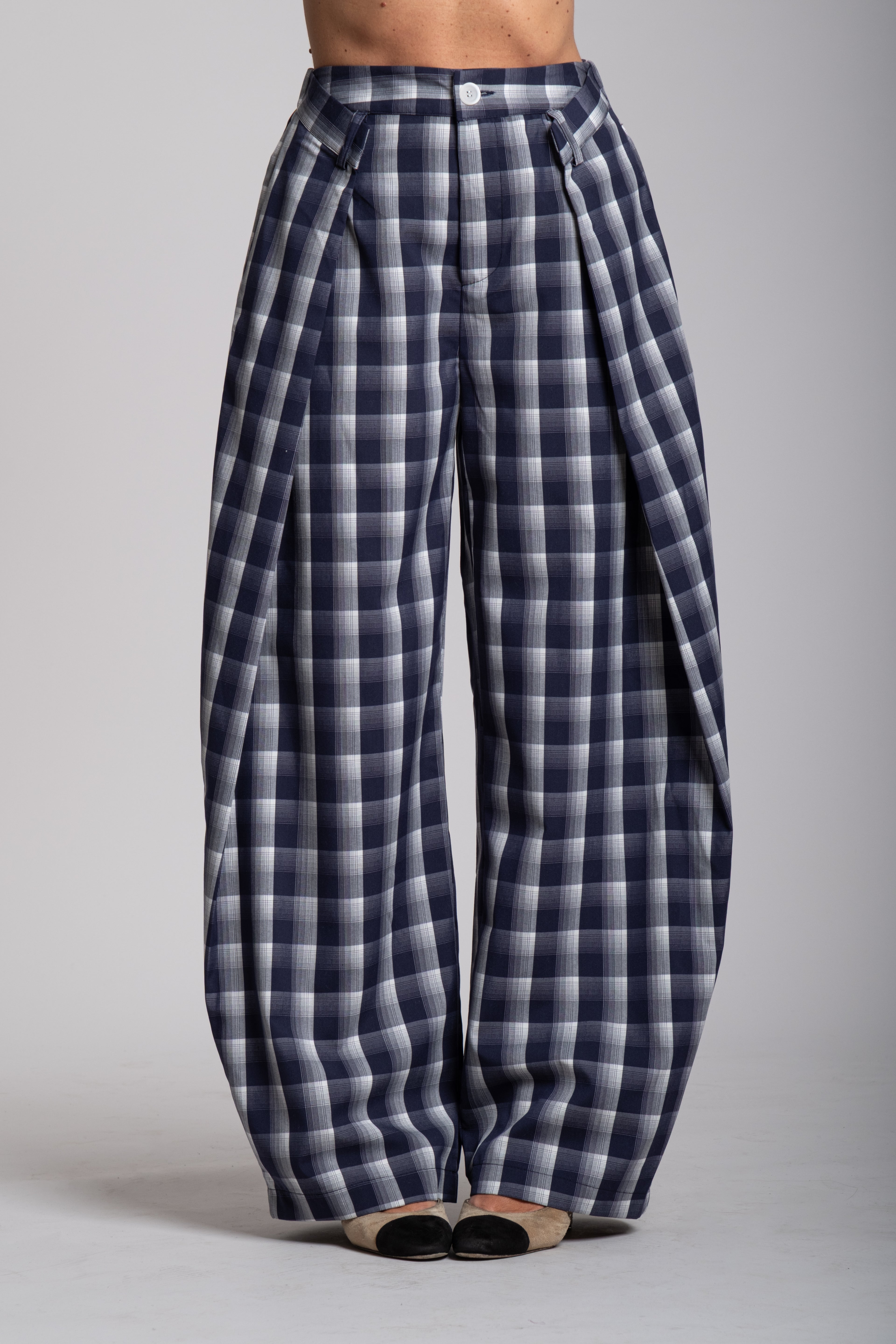 Tailleur Lumina quadri blu