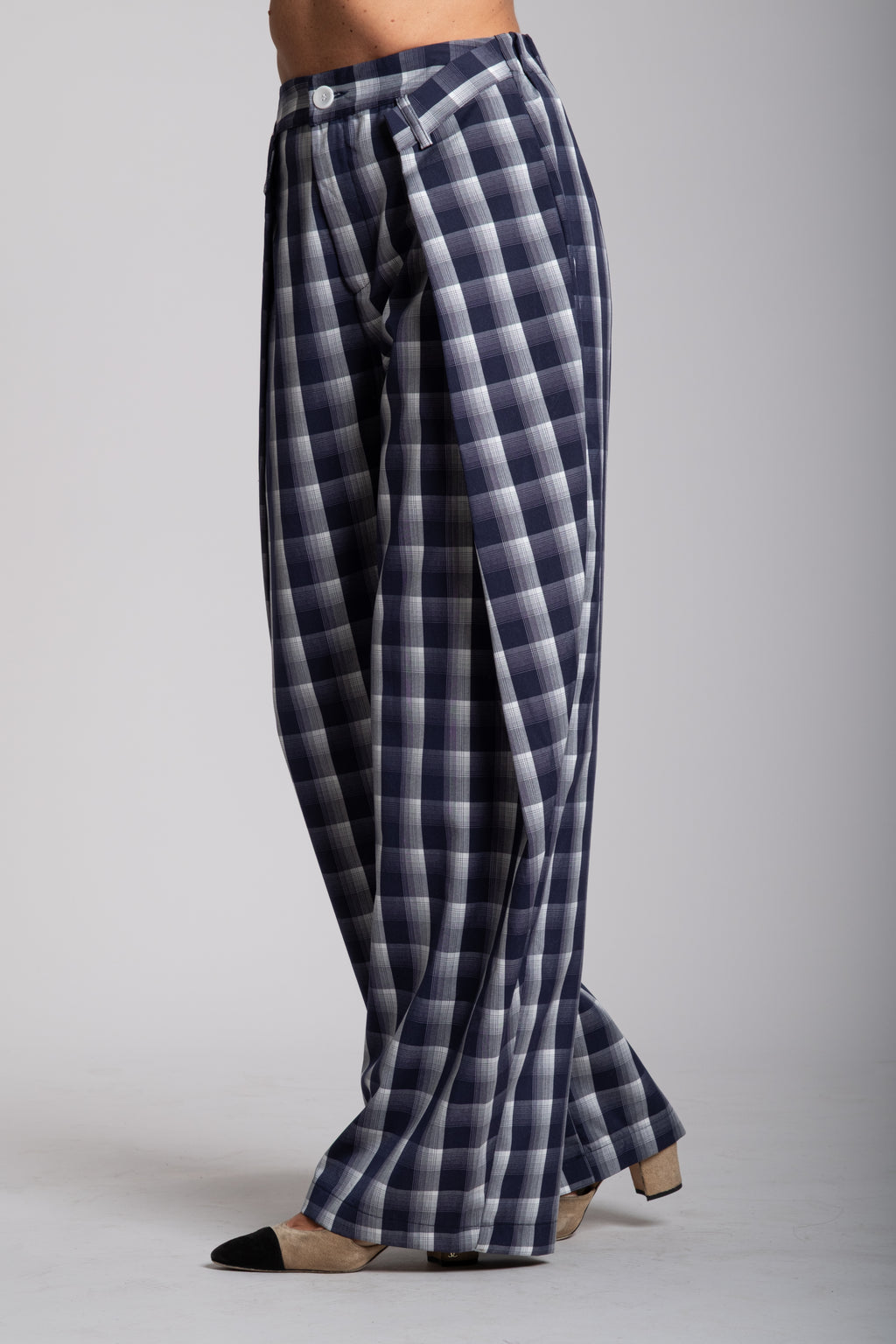 Tailleur Lumina quadri blu
