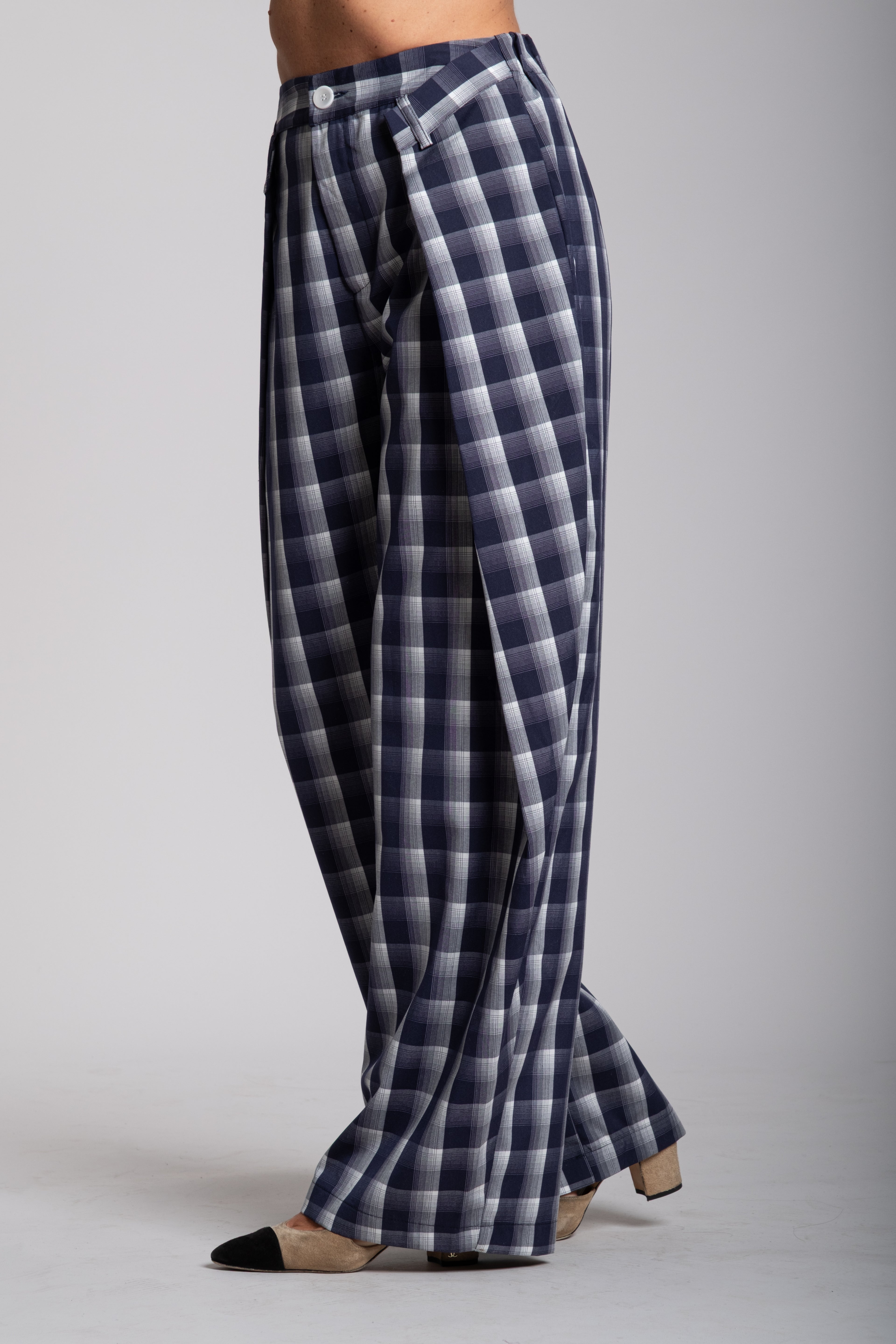 Tailleur Lumina quadri blu