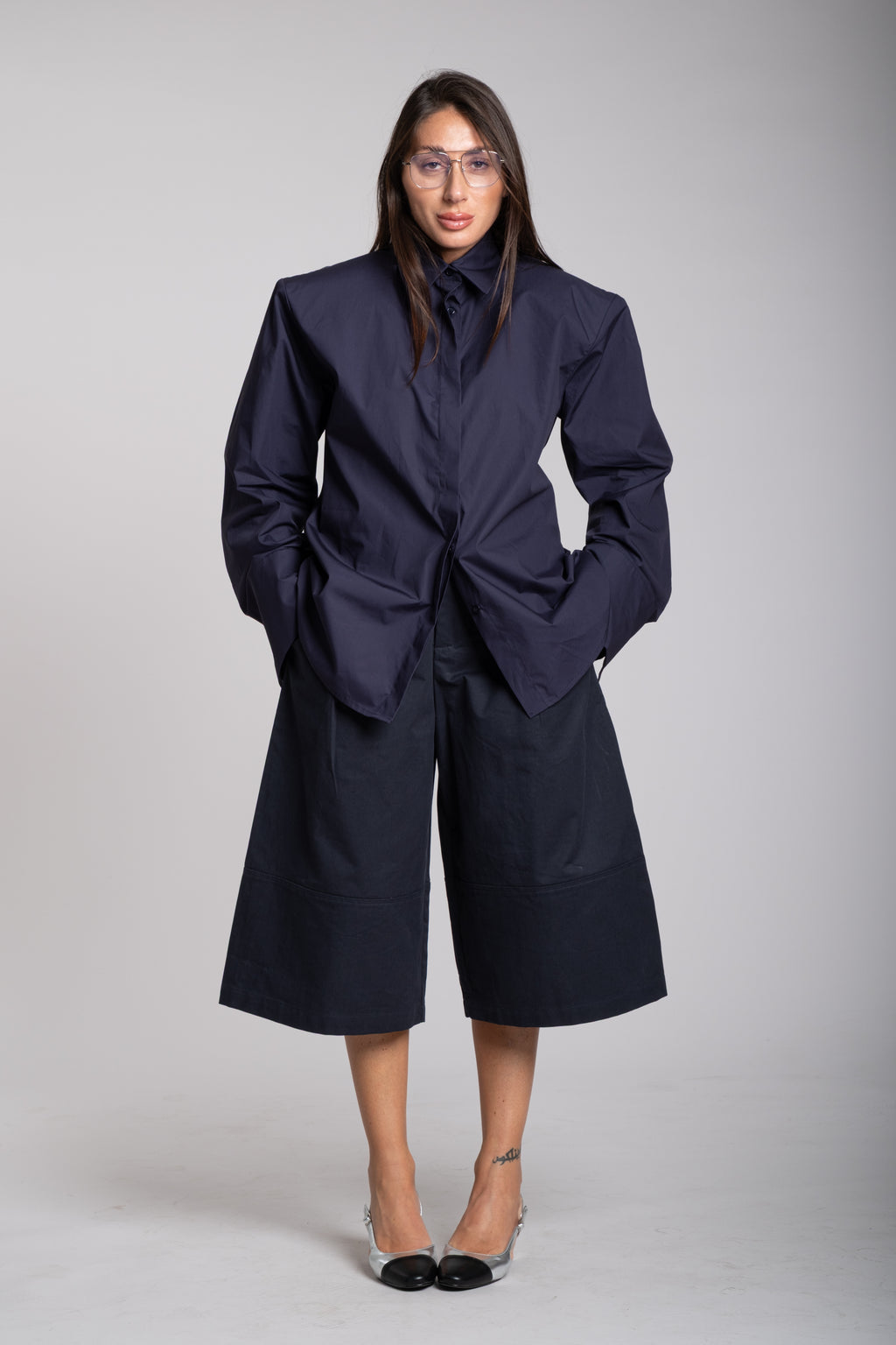 Camicia oxford blu