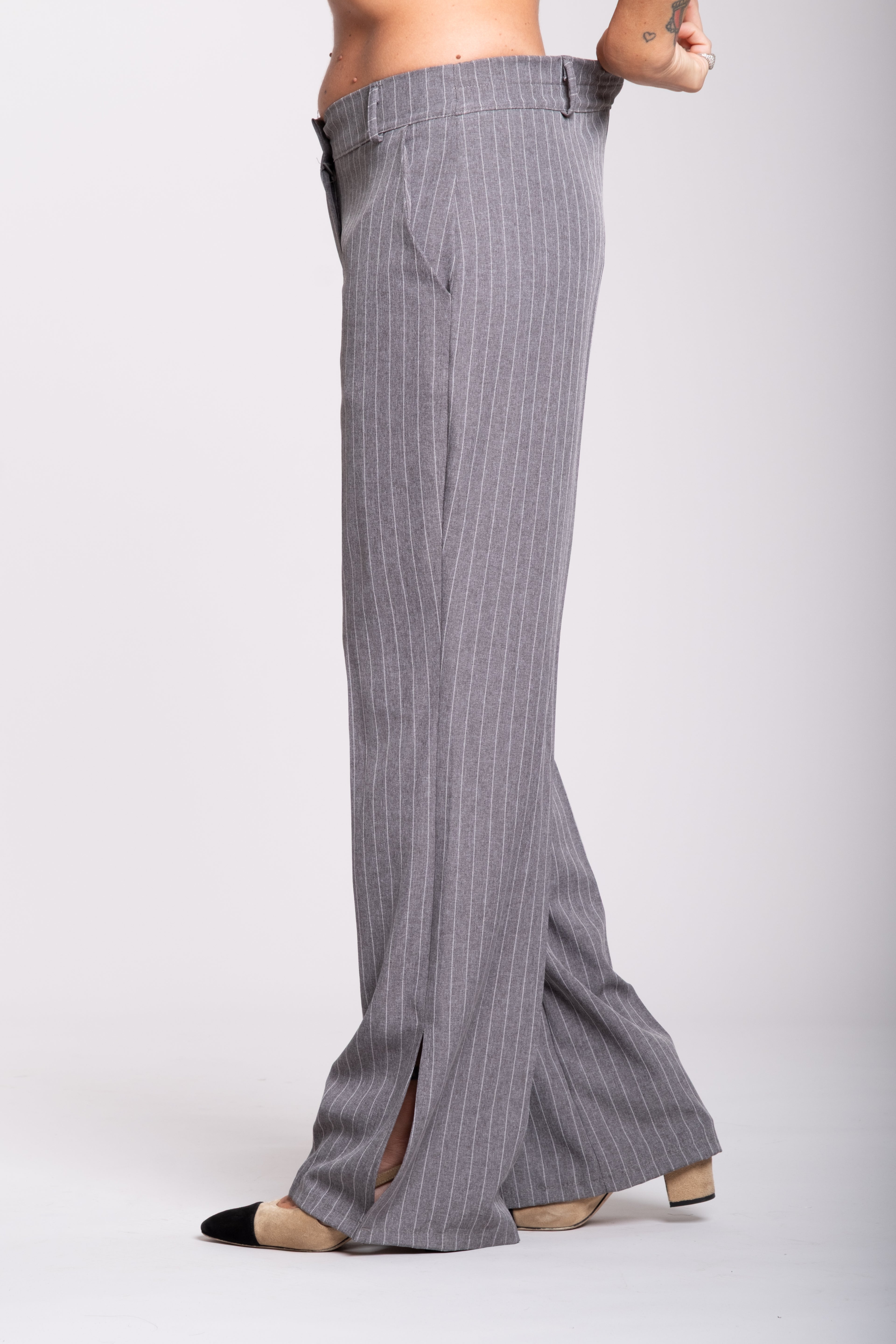 Tailleur Angel gessato grigio