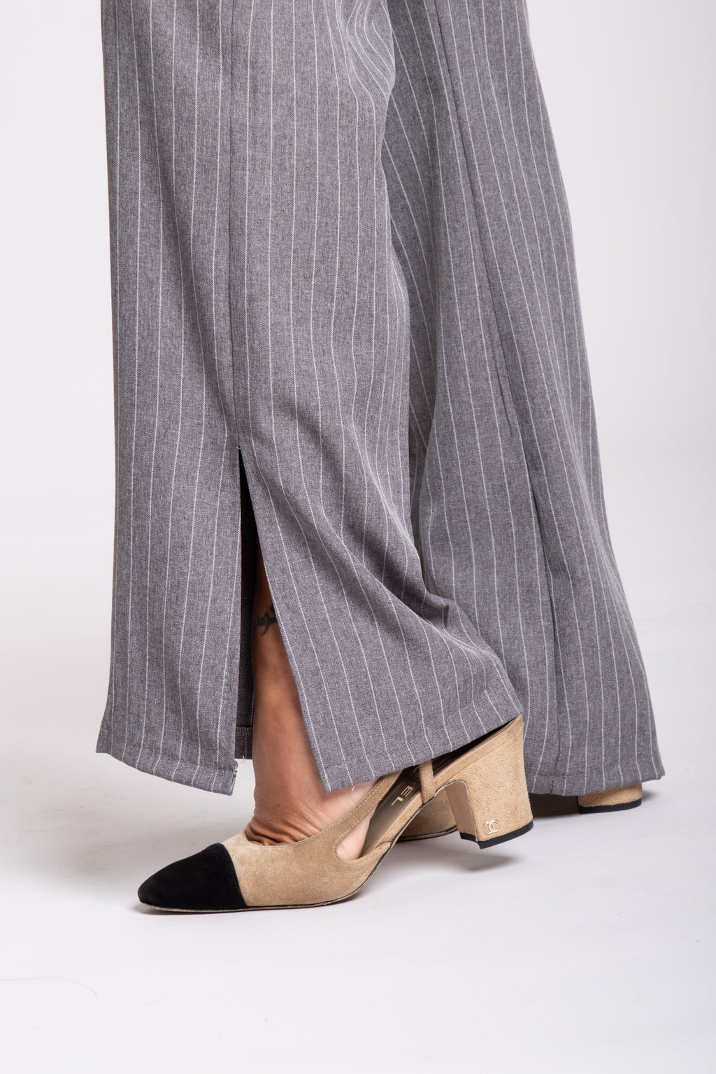 Tailleur Angel gessato grigio