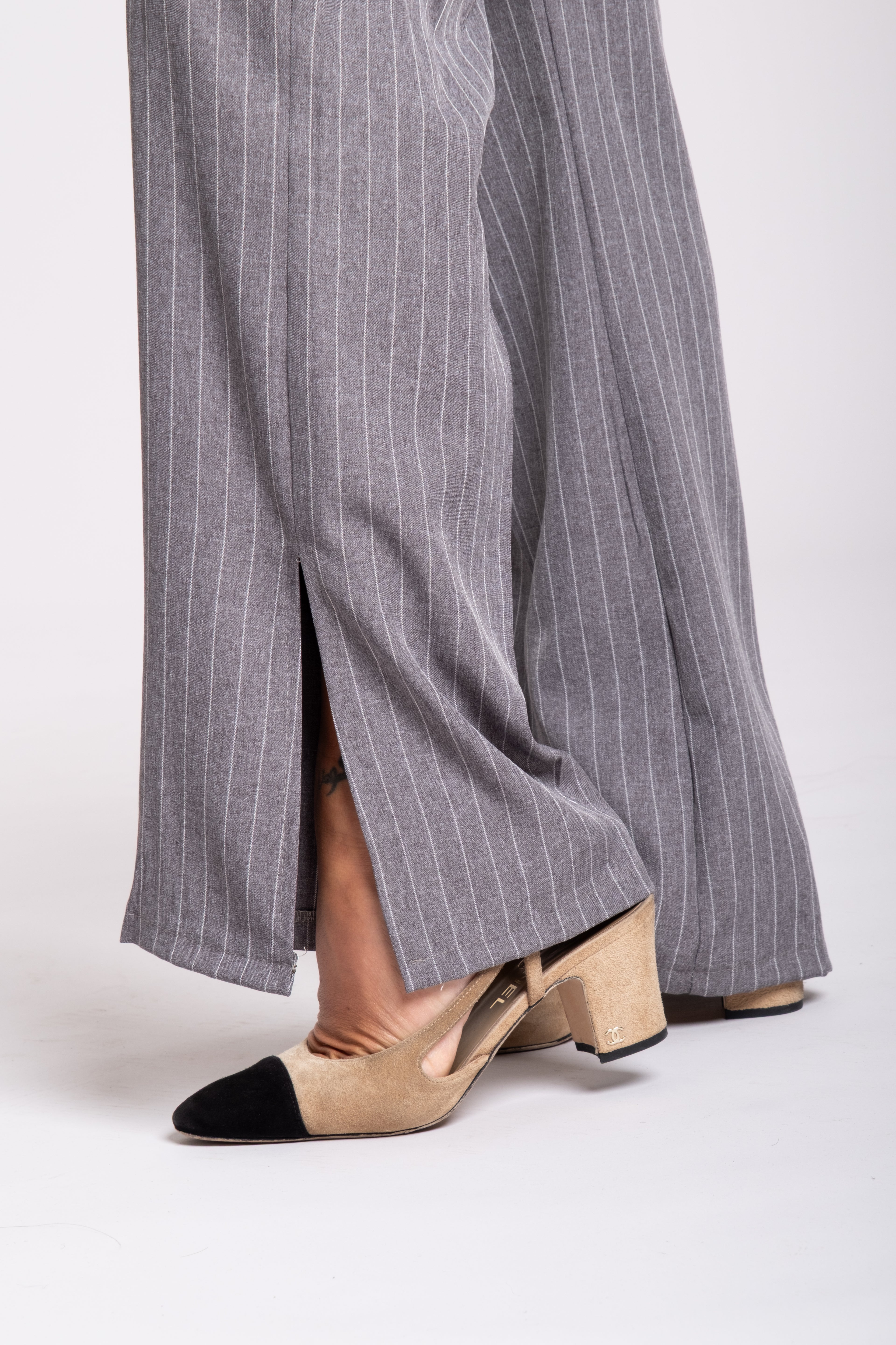 Tailleur Angel gessato grigio