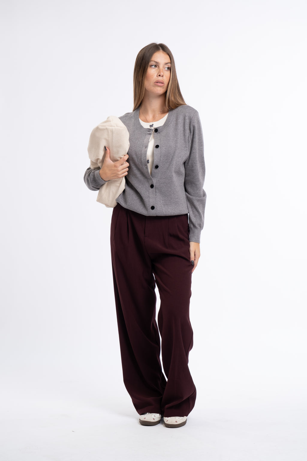 Pantalone Eleonora bordeaux
