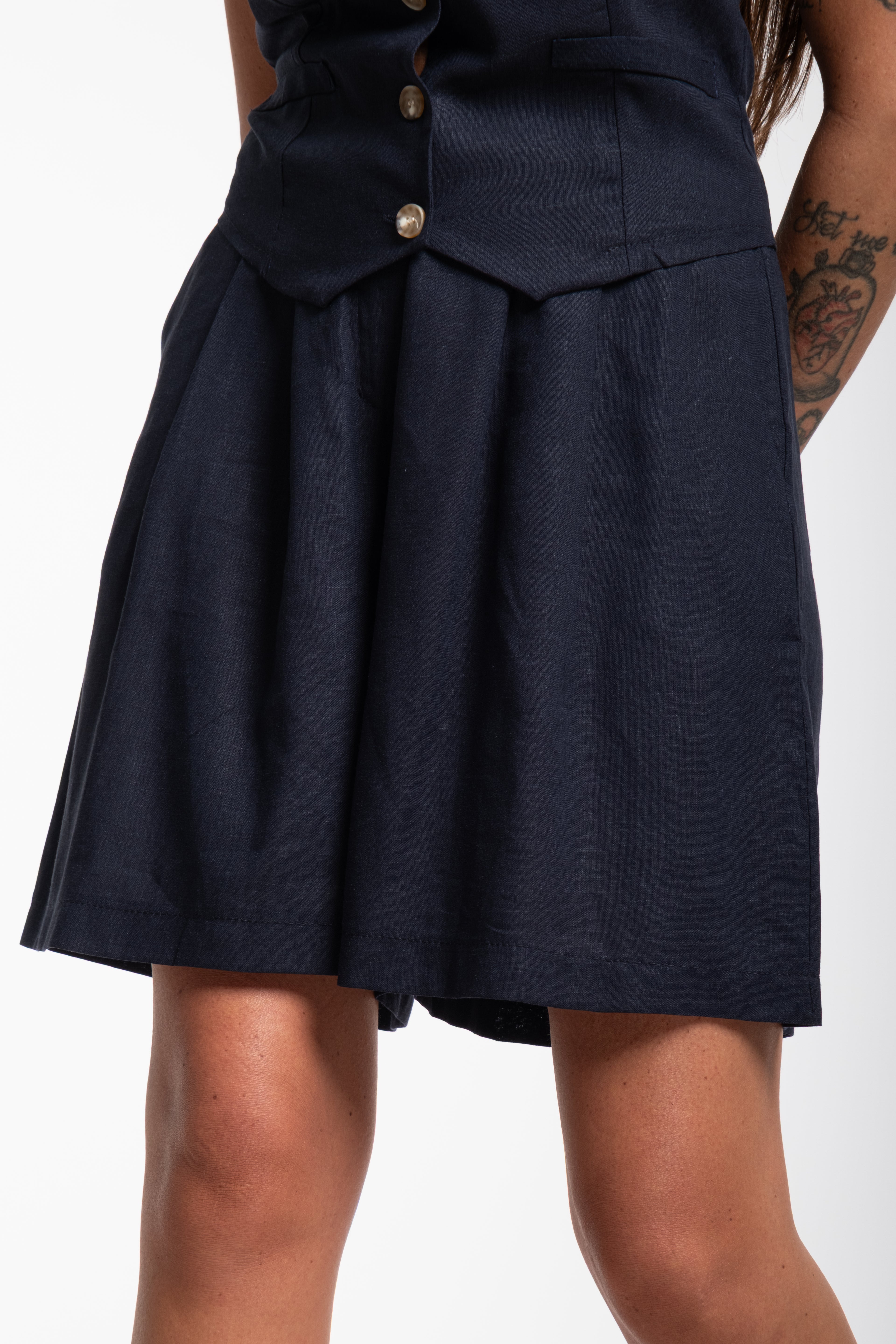 Tailleur Lucy lino blu