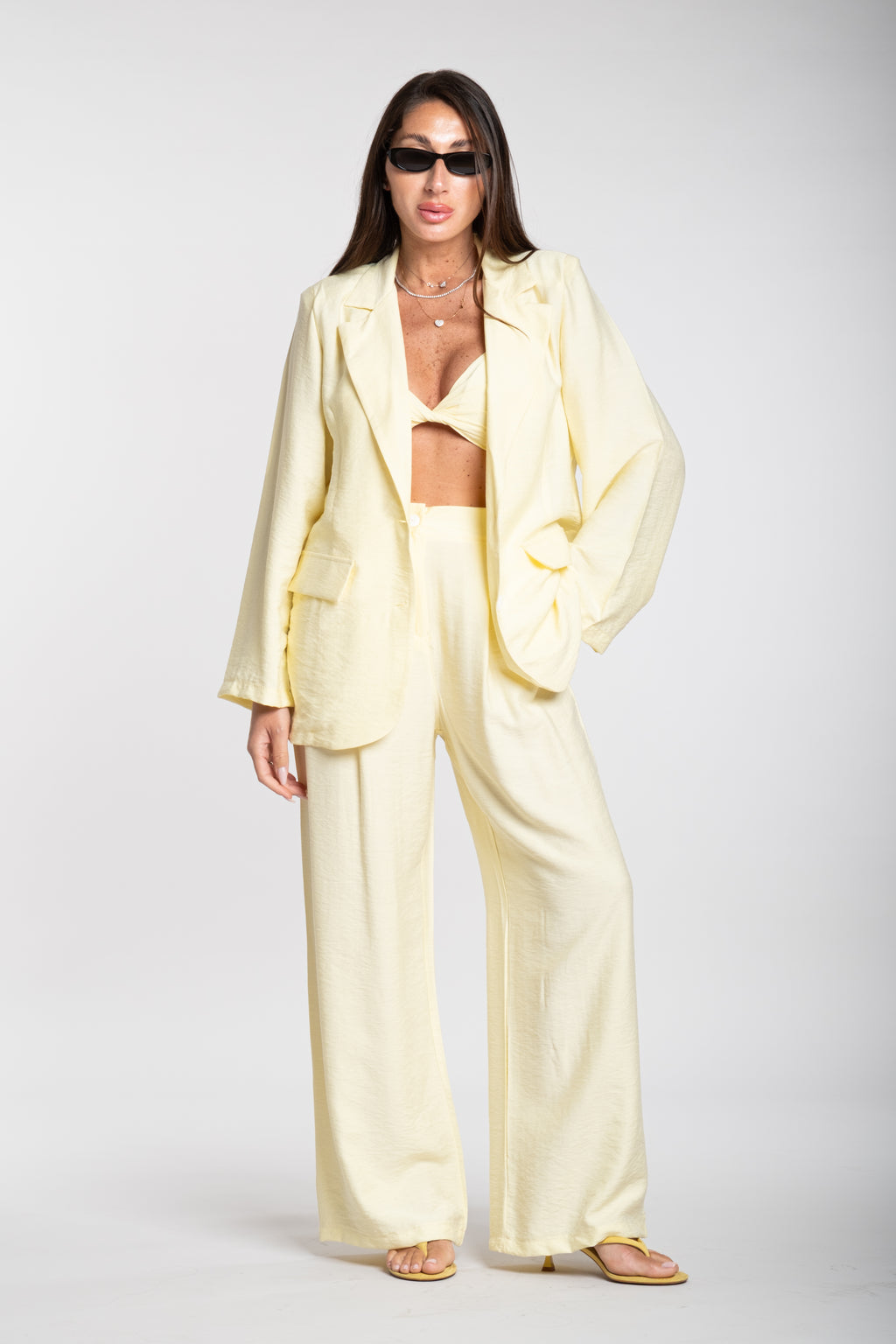 Tailleur tris Giulia giallo