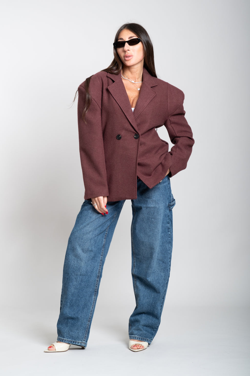 Jeans ballon vita alta