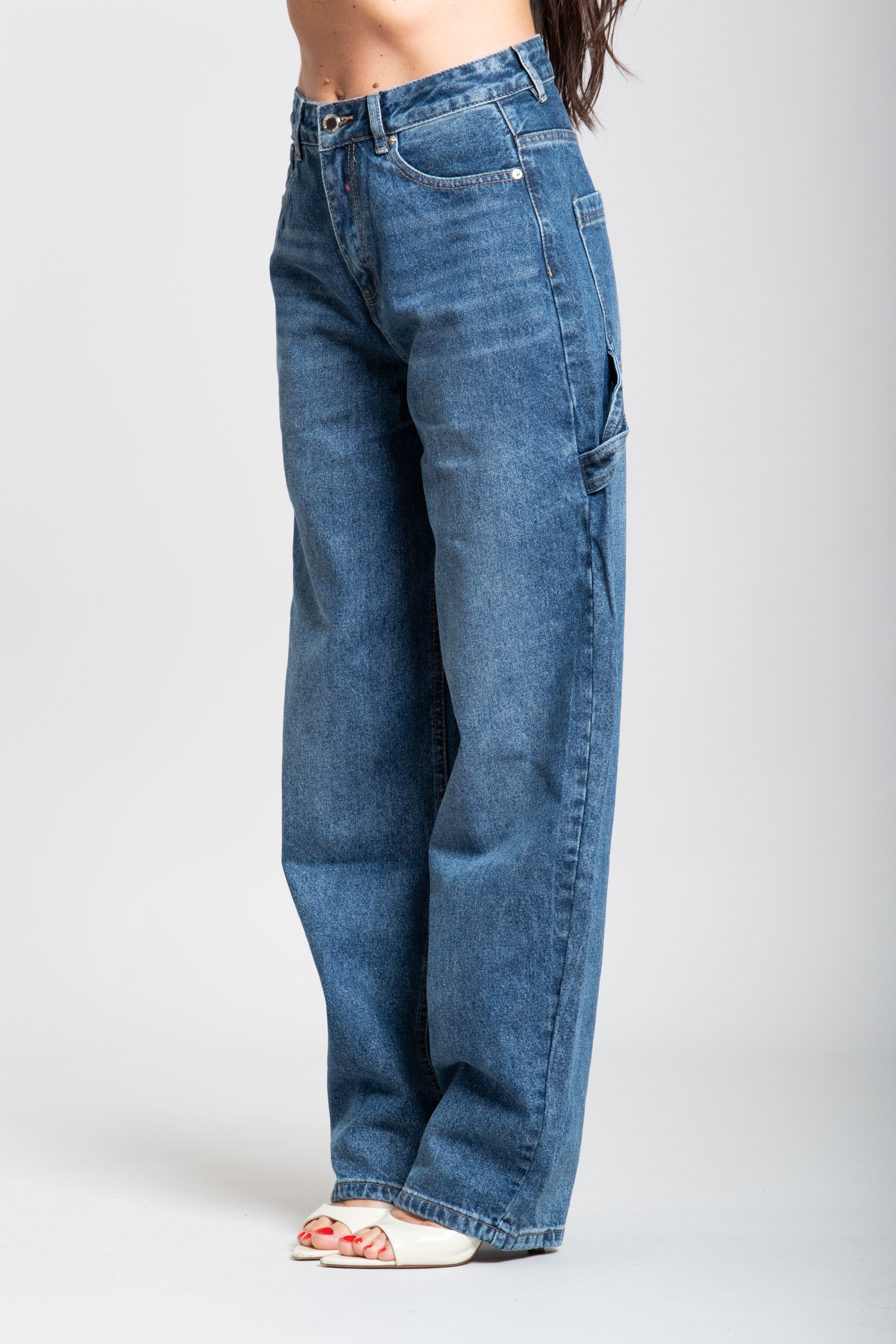 Jeans ballon vita alta