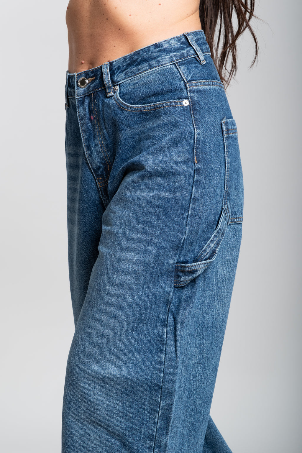 Jeans ballon vita alta