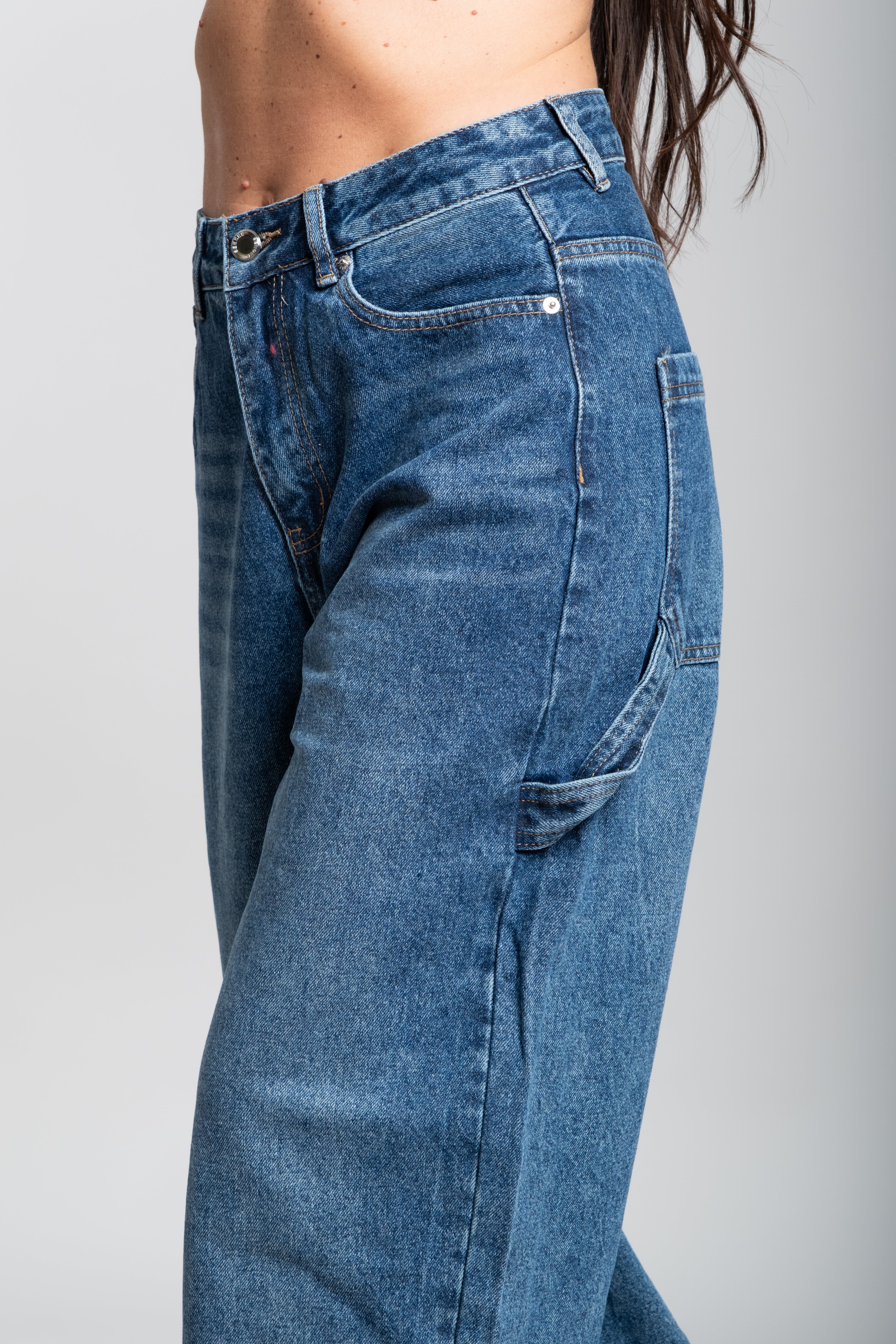 Jeans ballon vita alta