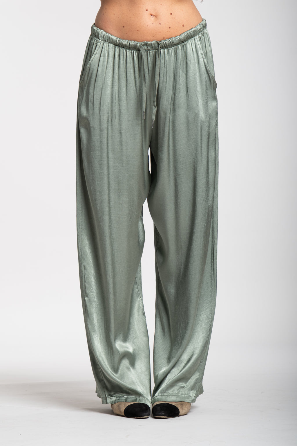 Coordinato satin verde