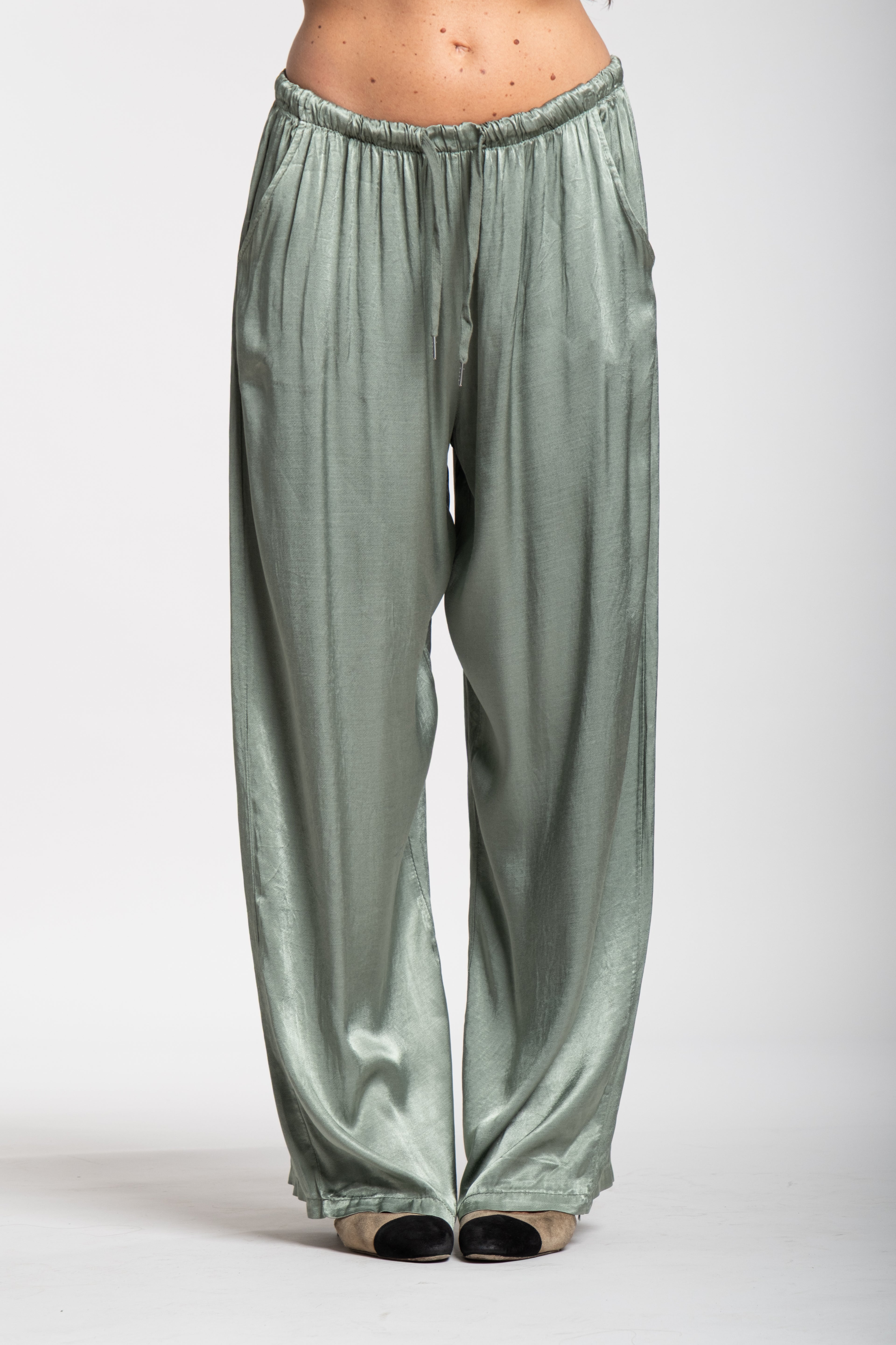 Coordinato satin verde