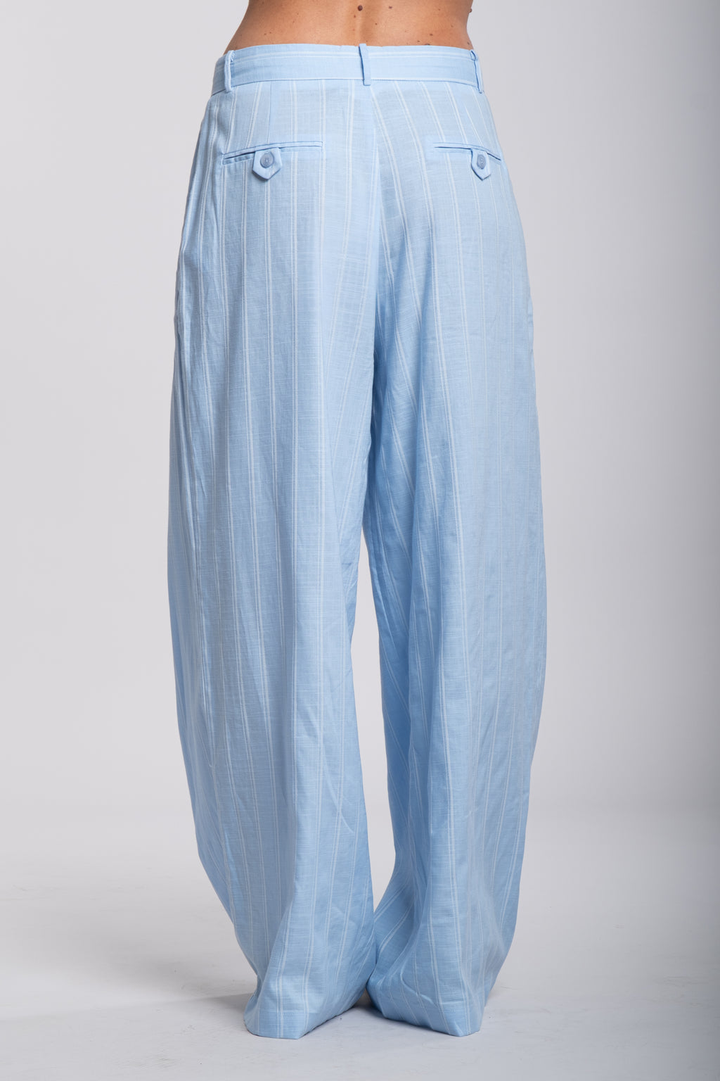 tailleur Lumina misto lino celeste