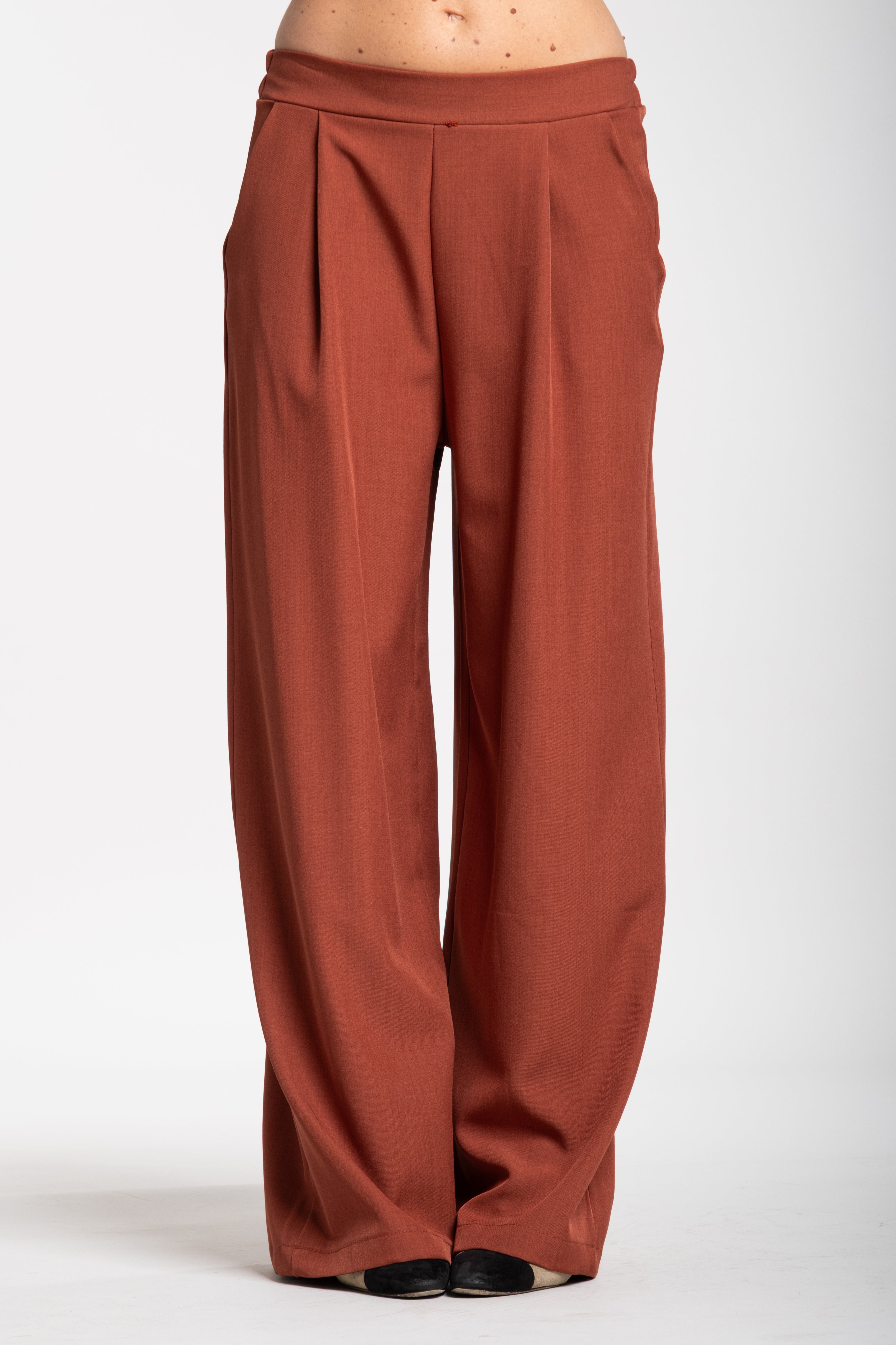 Tailleur smanicato ruggine