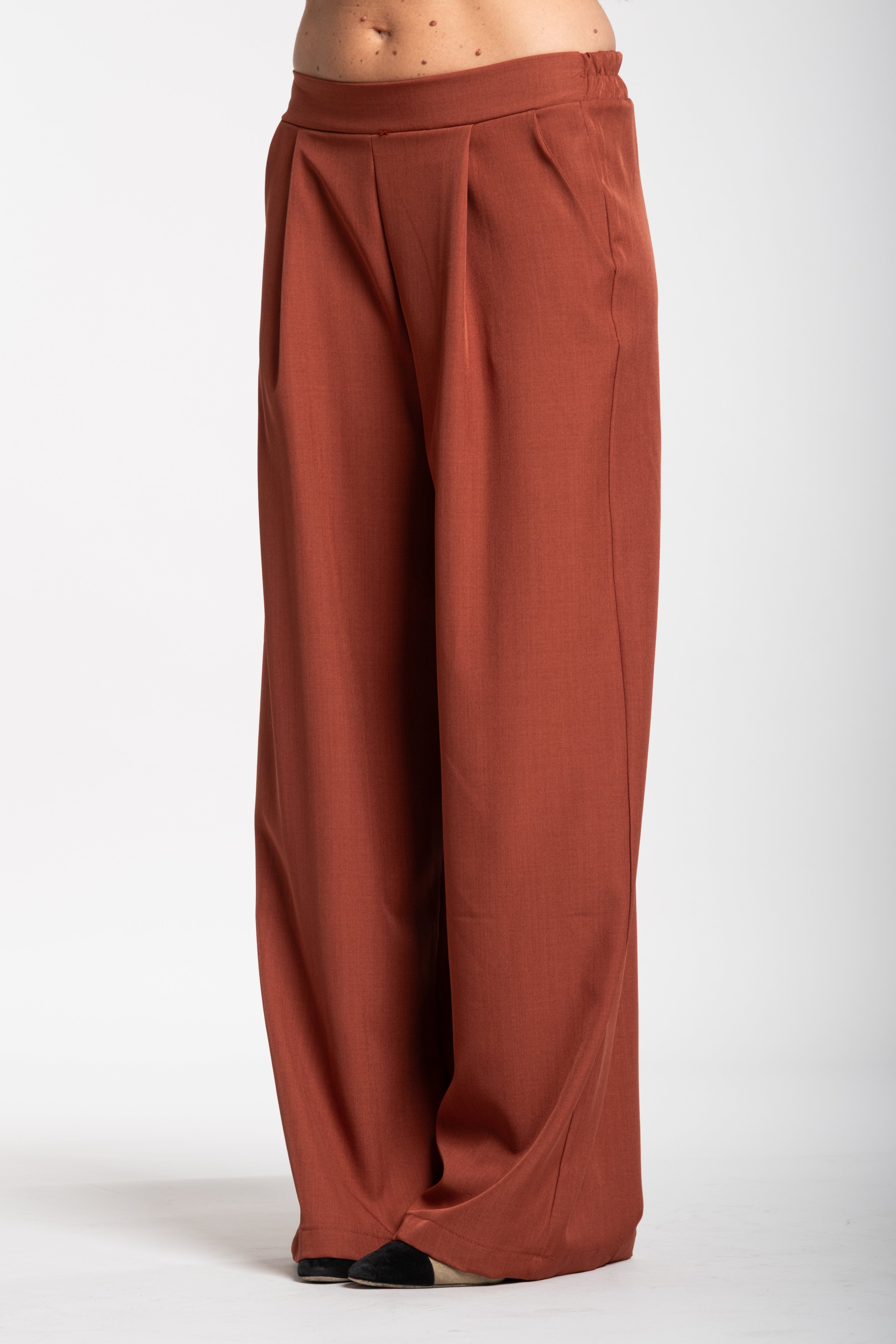 Tailleur smanicato ruggine