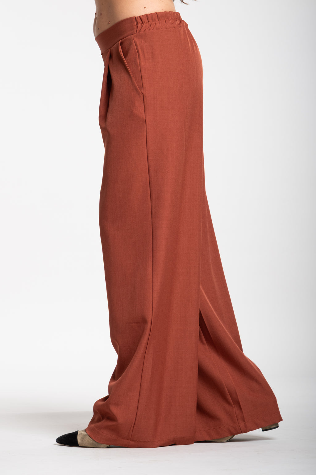Tailleur smanicato ruggine
