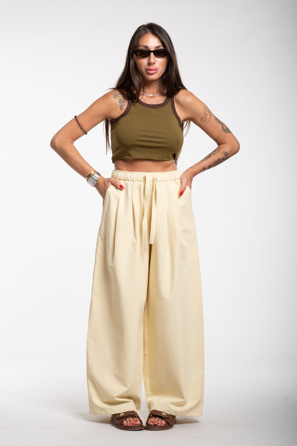 Canotta crop verde
