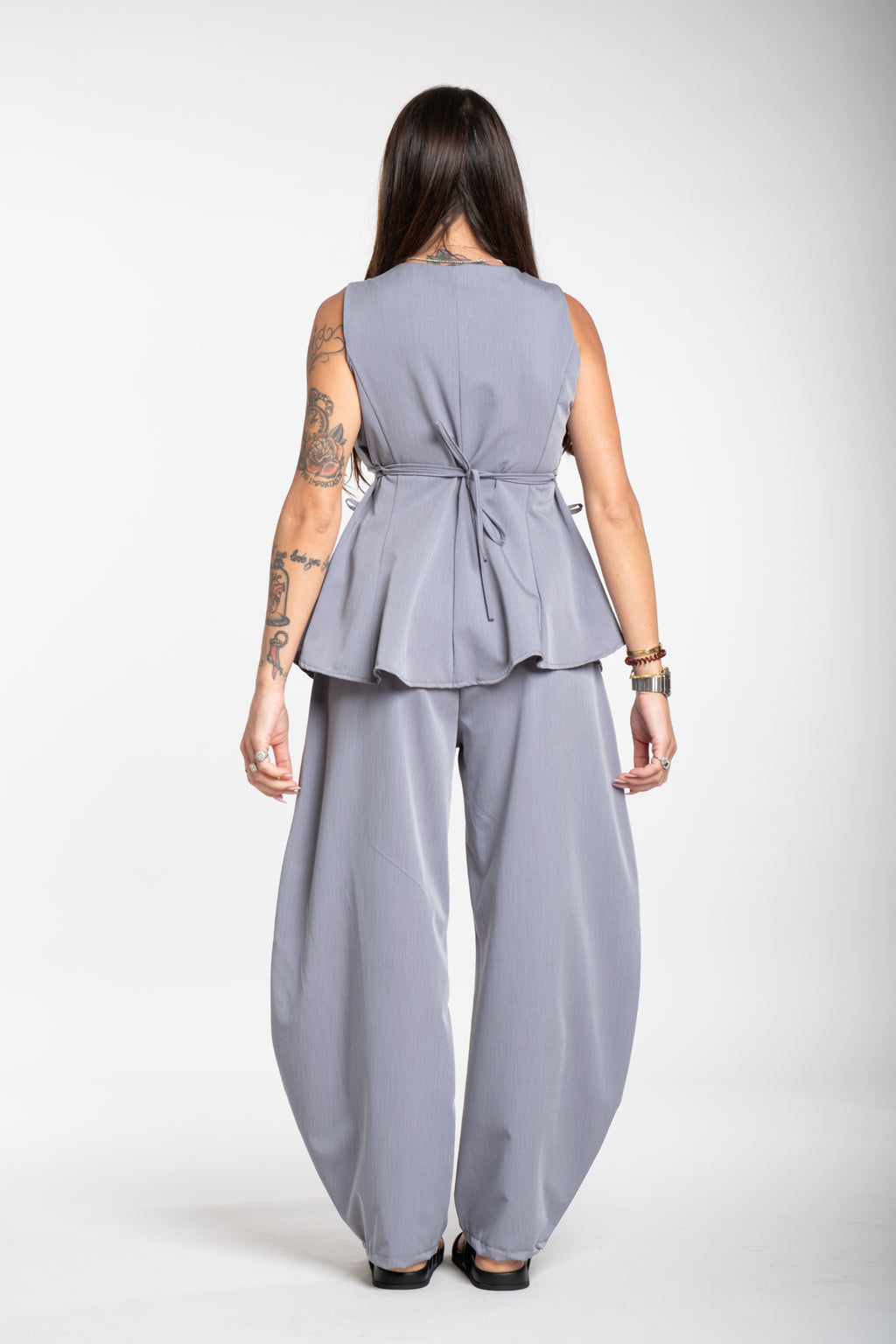 Coordinato strutturato grigio