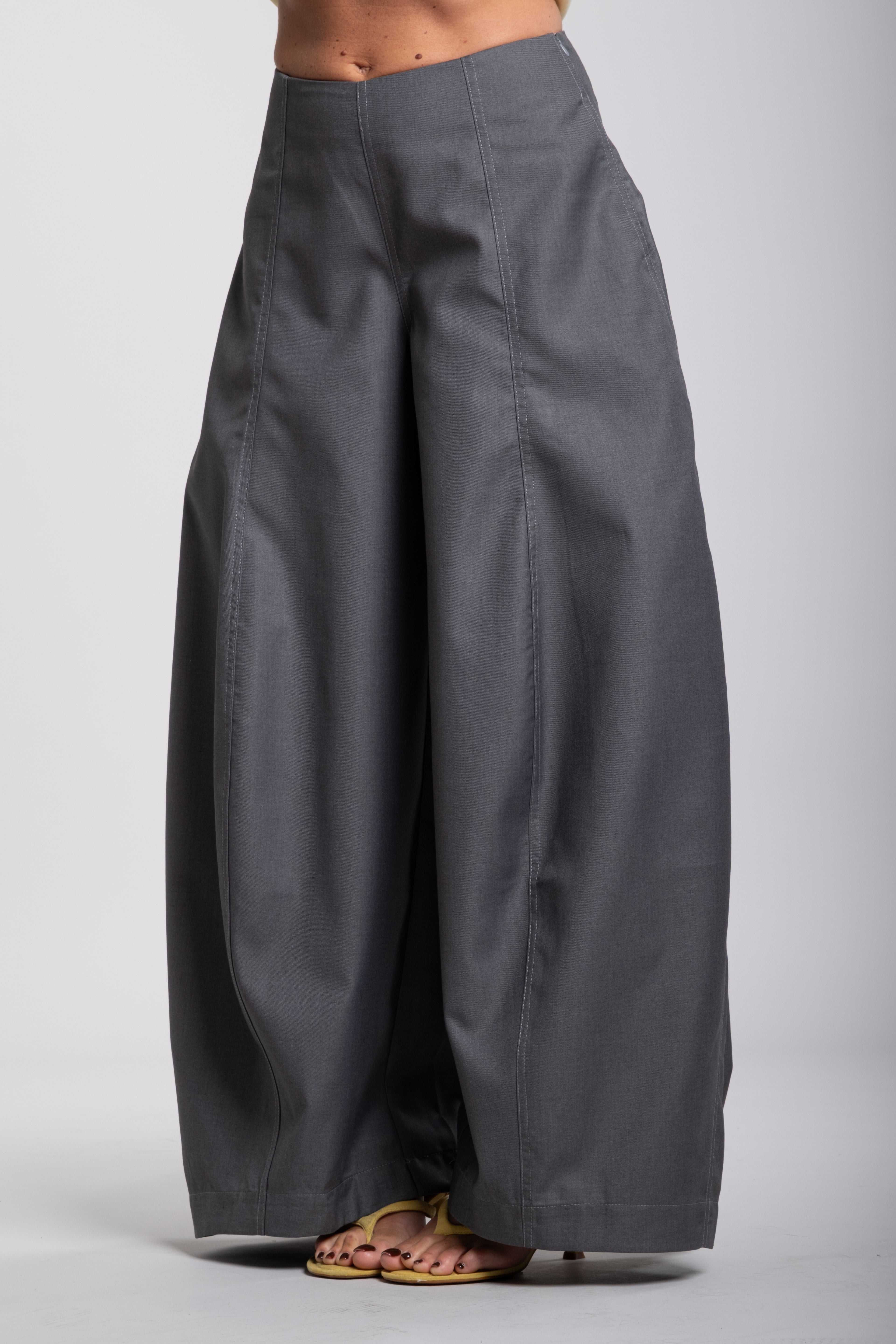 Pantalone campana grigio