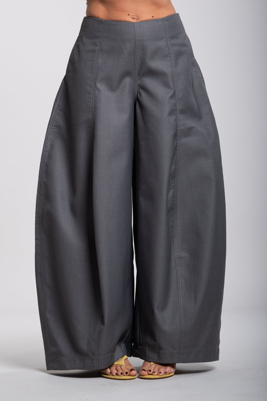 Pantalone campana grigio