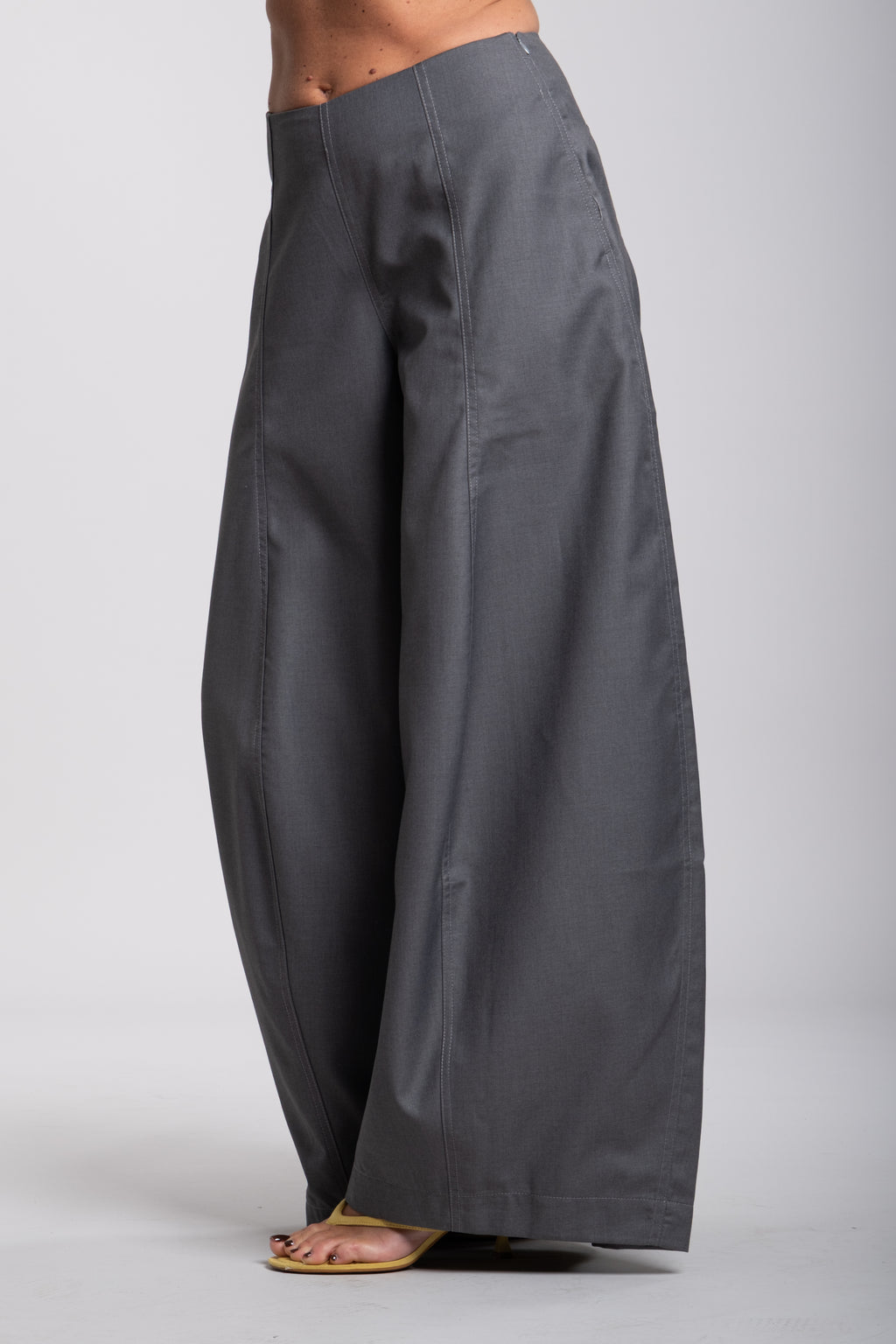 Pantalone campana grigio
