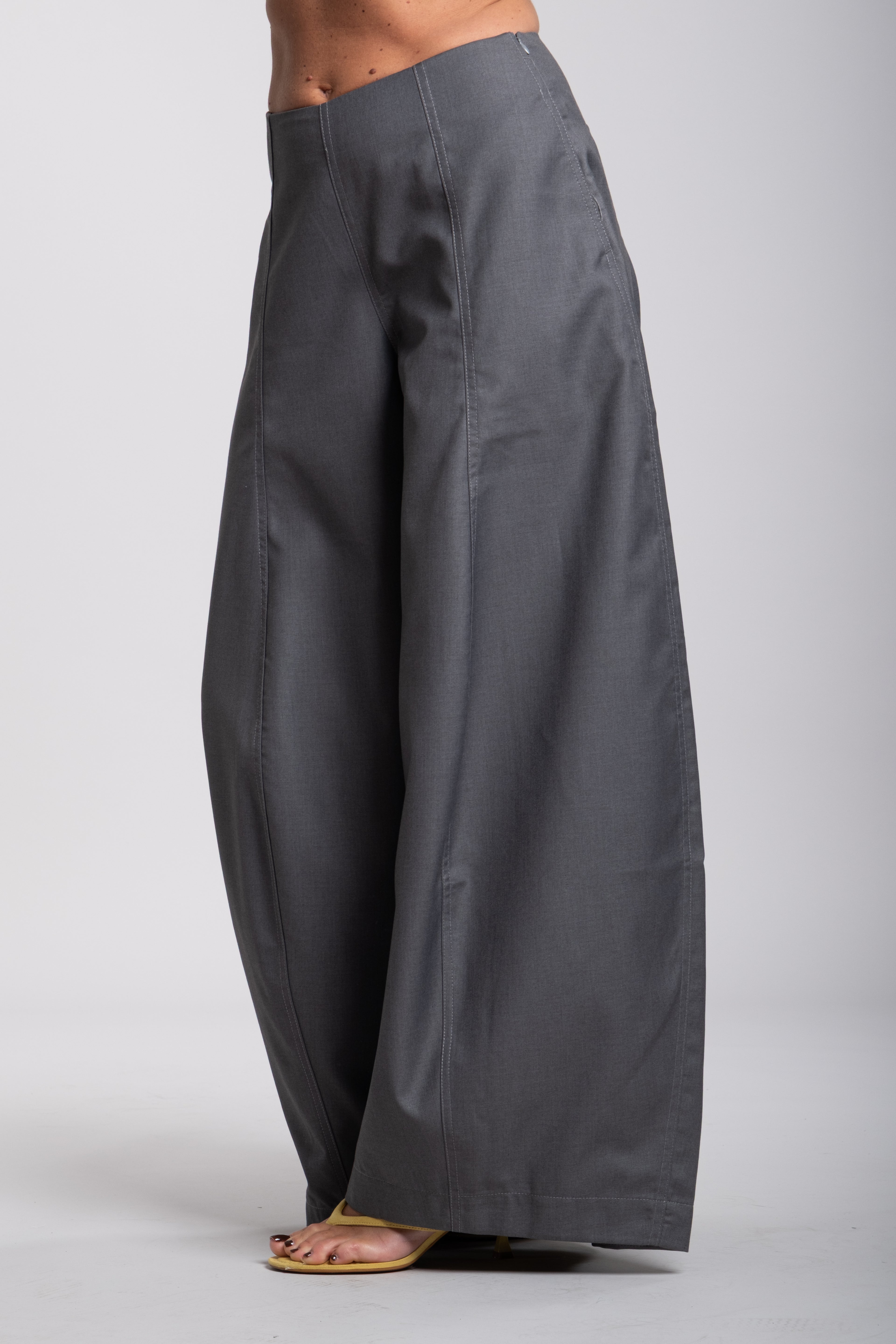 Pantalone campana grigio