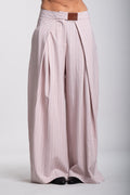 Pantalone margela gessato rosa