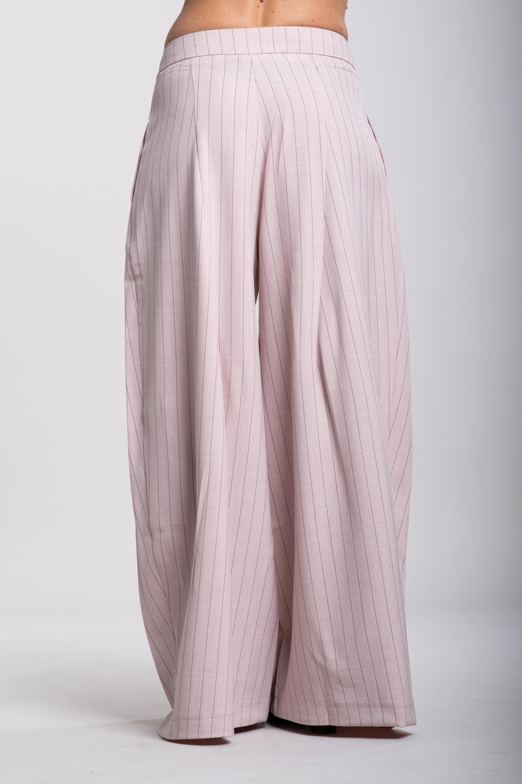 Pantalone margela gessato rosa