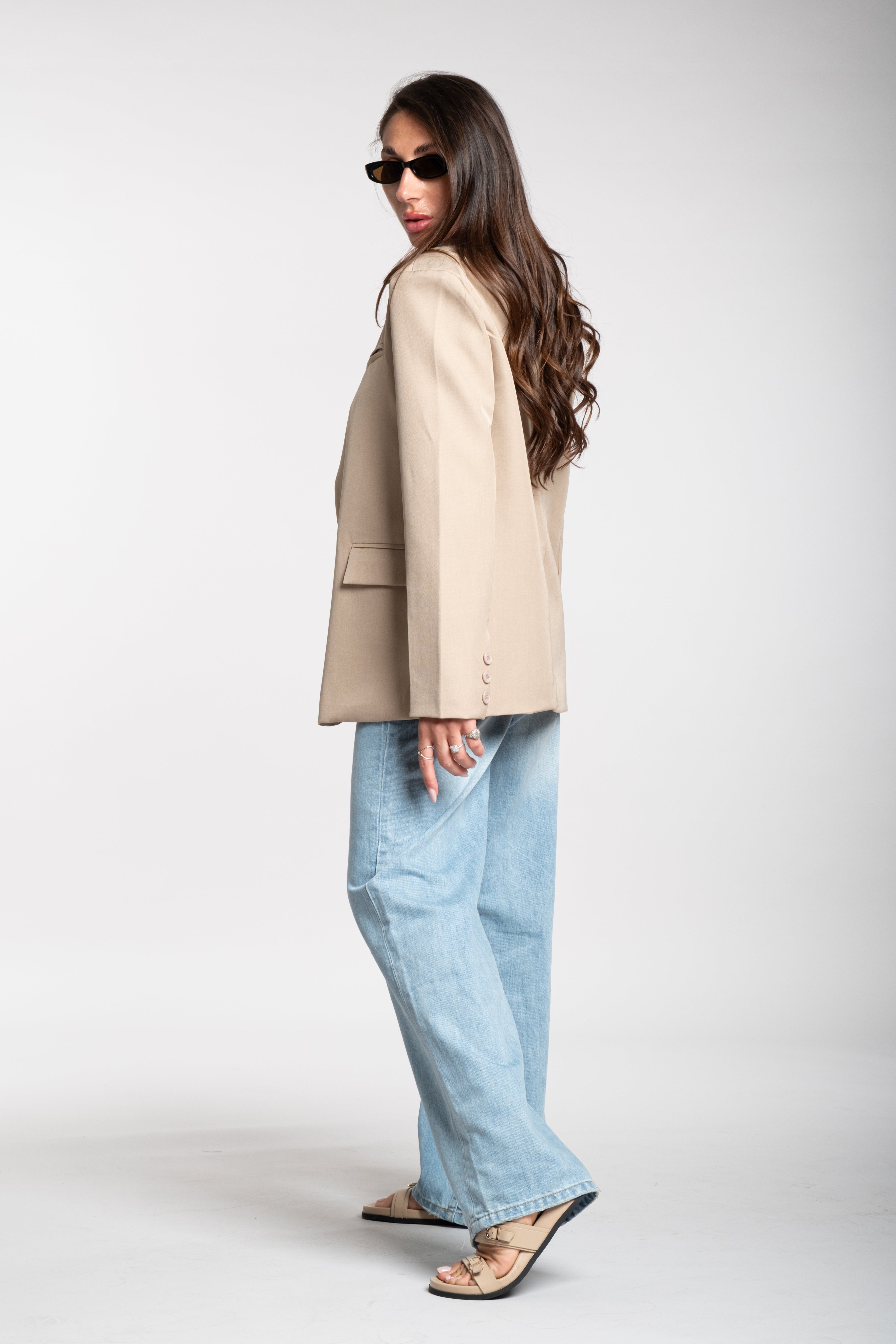 Jeans vita bassa chiaro (13901)