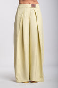 Pantalone margela gessato giallo