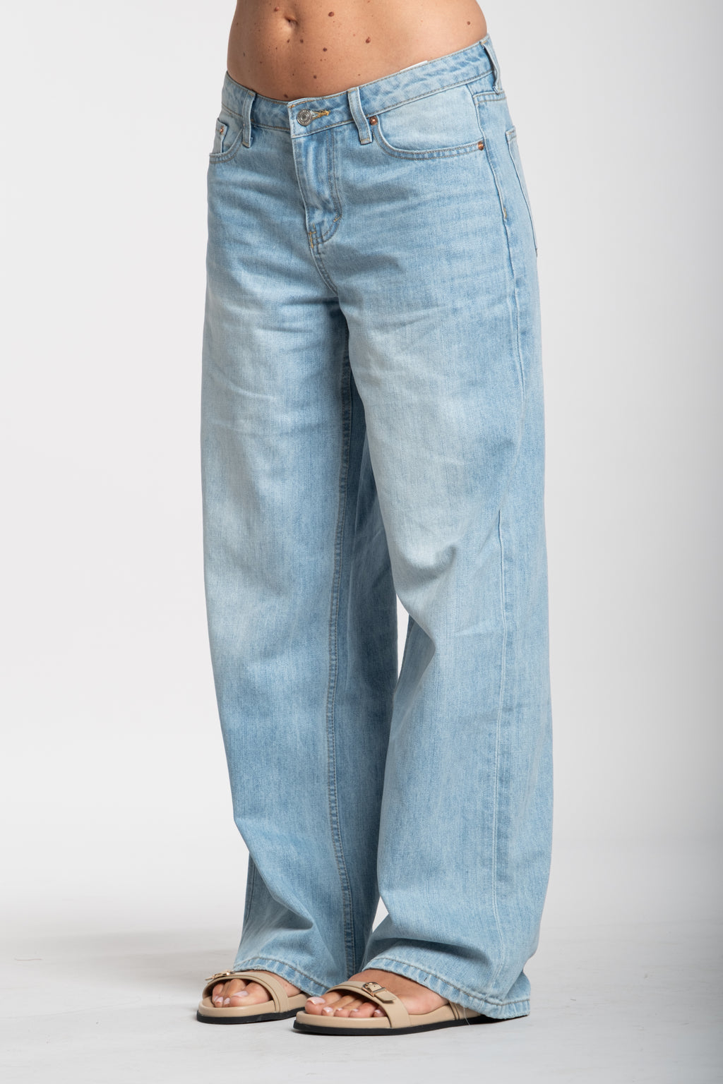 Jeans vita bassa chiaro (13901)