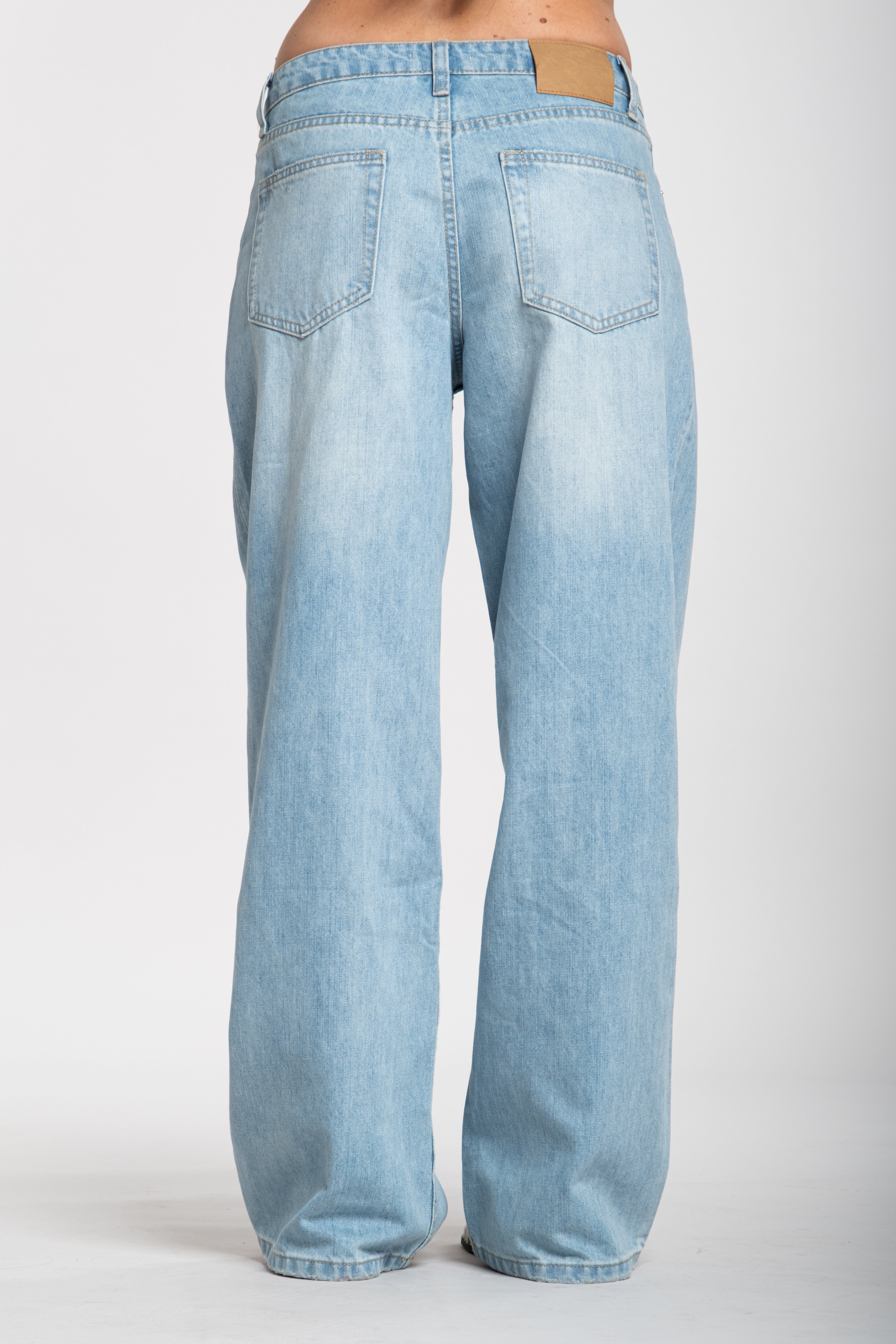 Jeans vita bassa chiaro (13901)