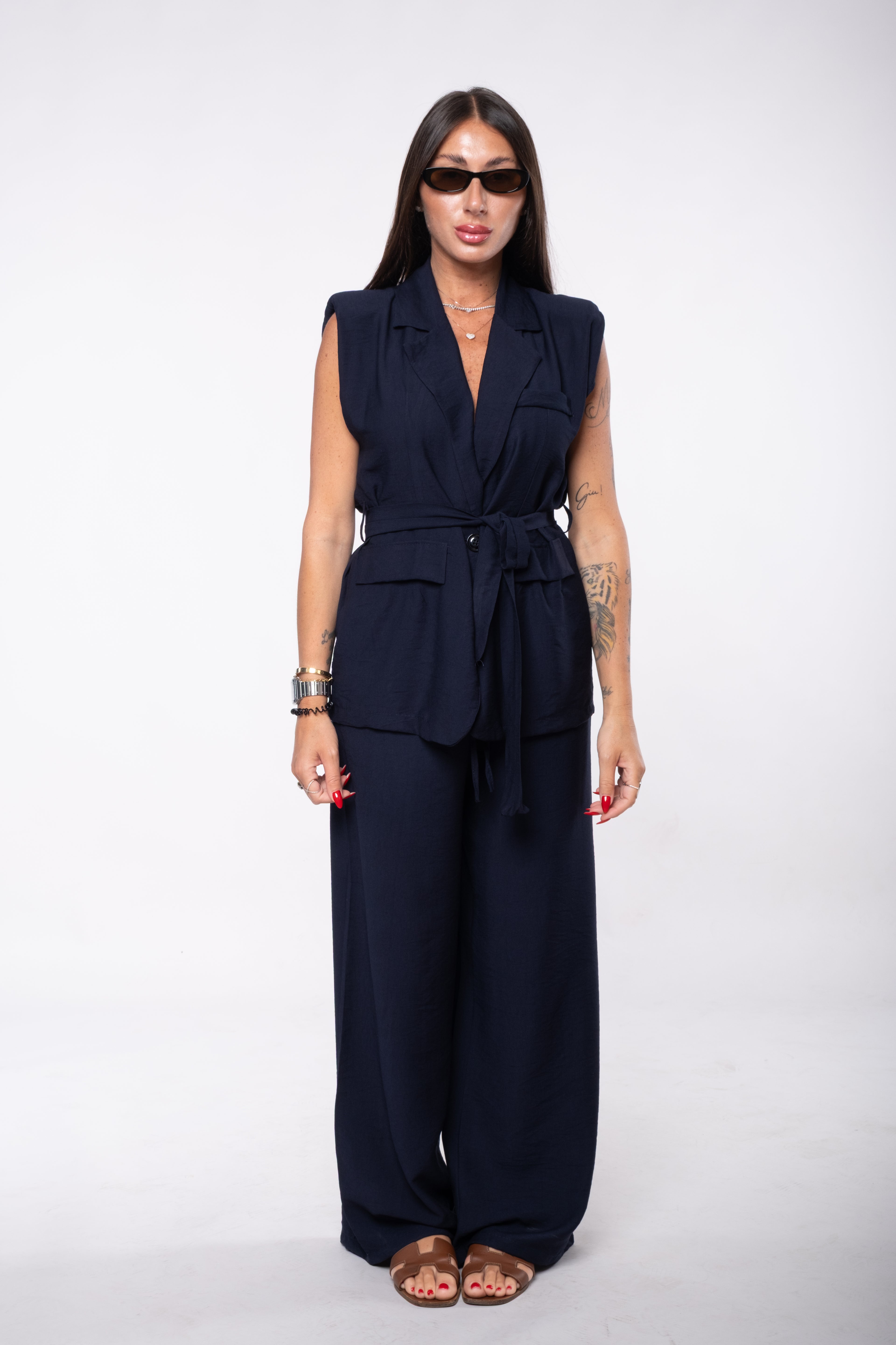 Tailleur Sole blu