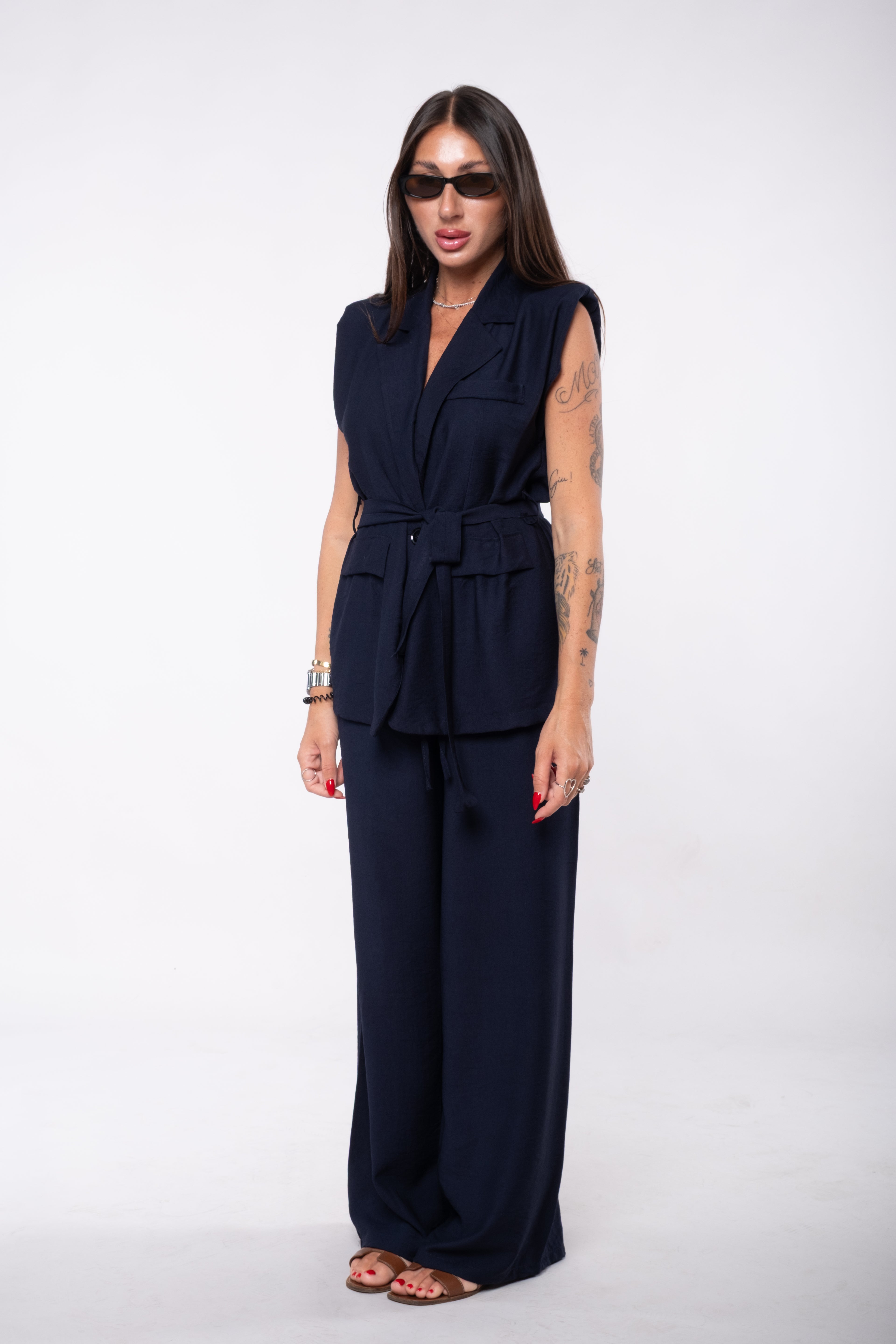 Tailleur Sole blu