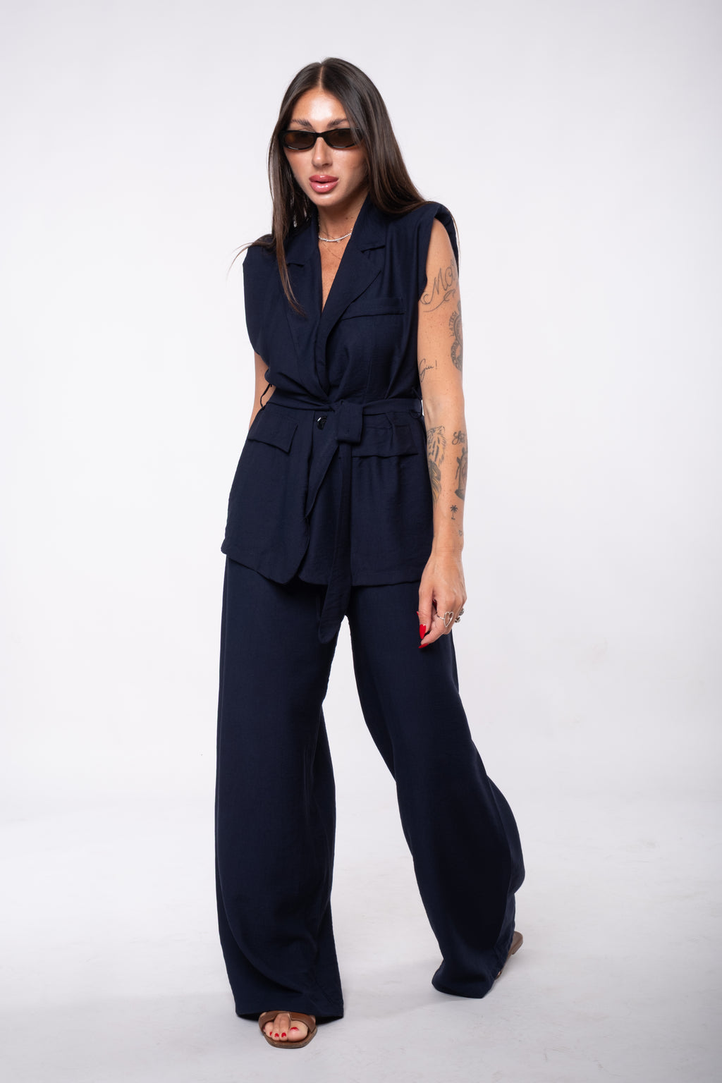 Tailleur Sole blu
