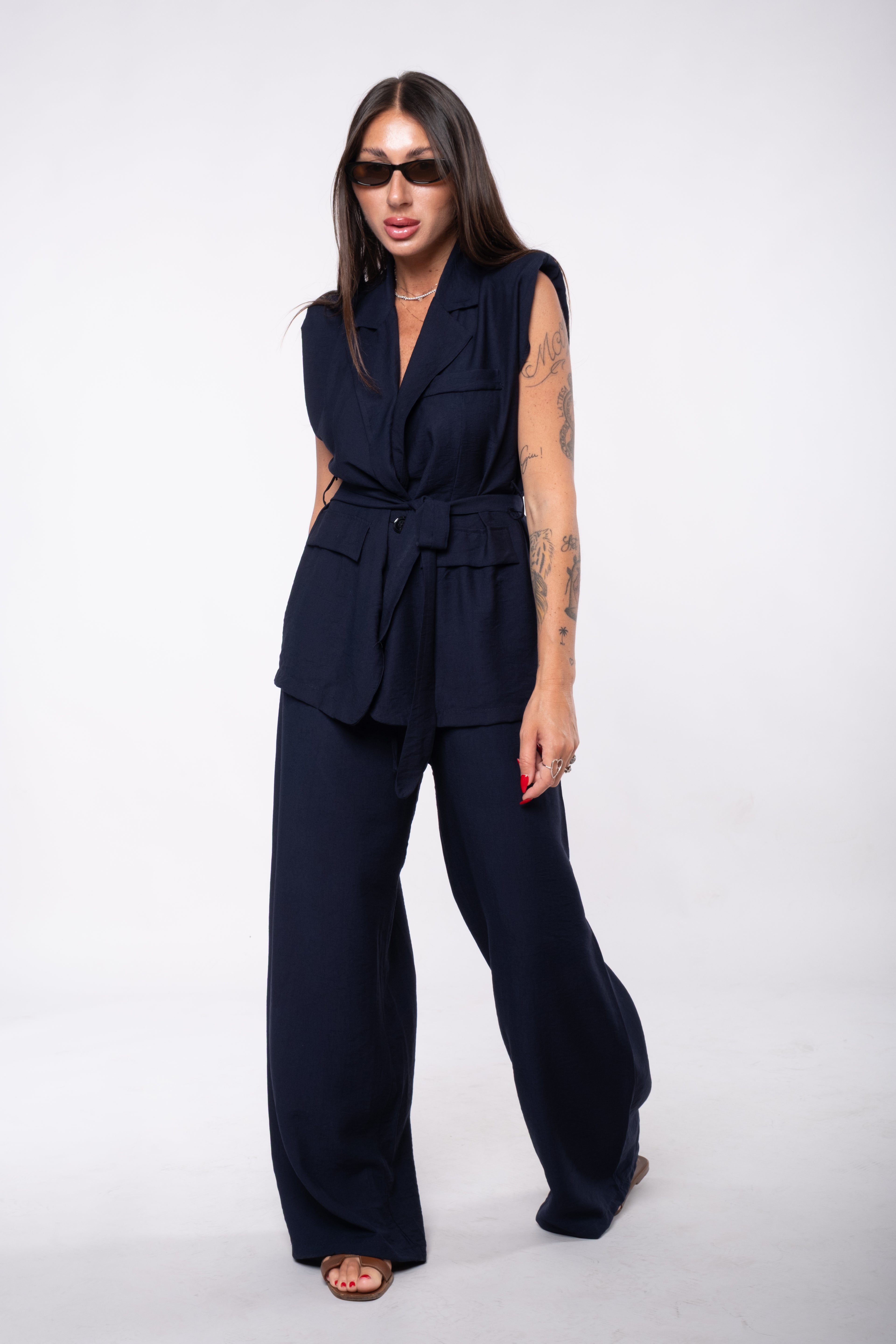 Tailleur Sole blu