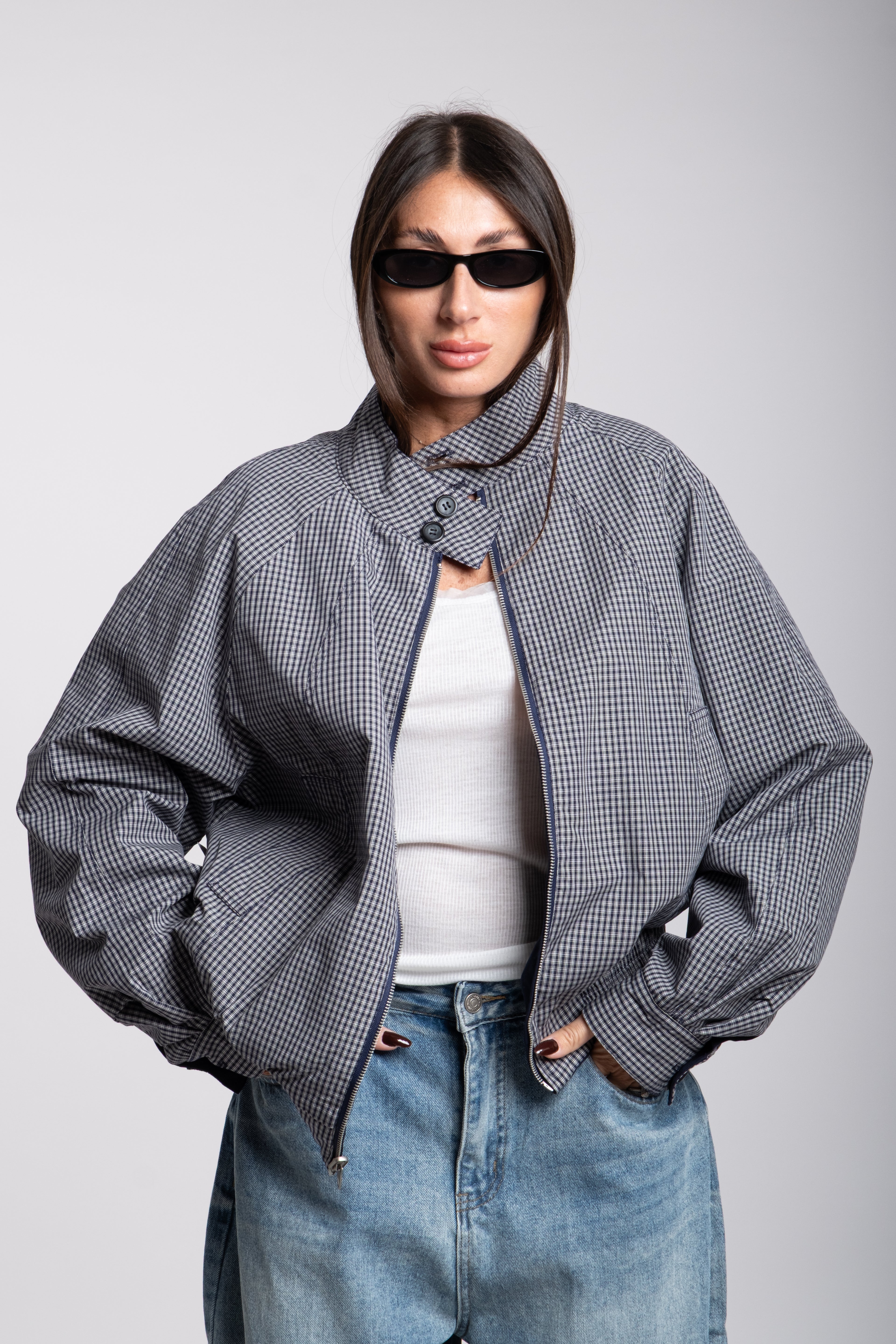 Giubbotto Lumina double-face blu