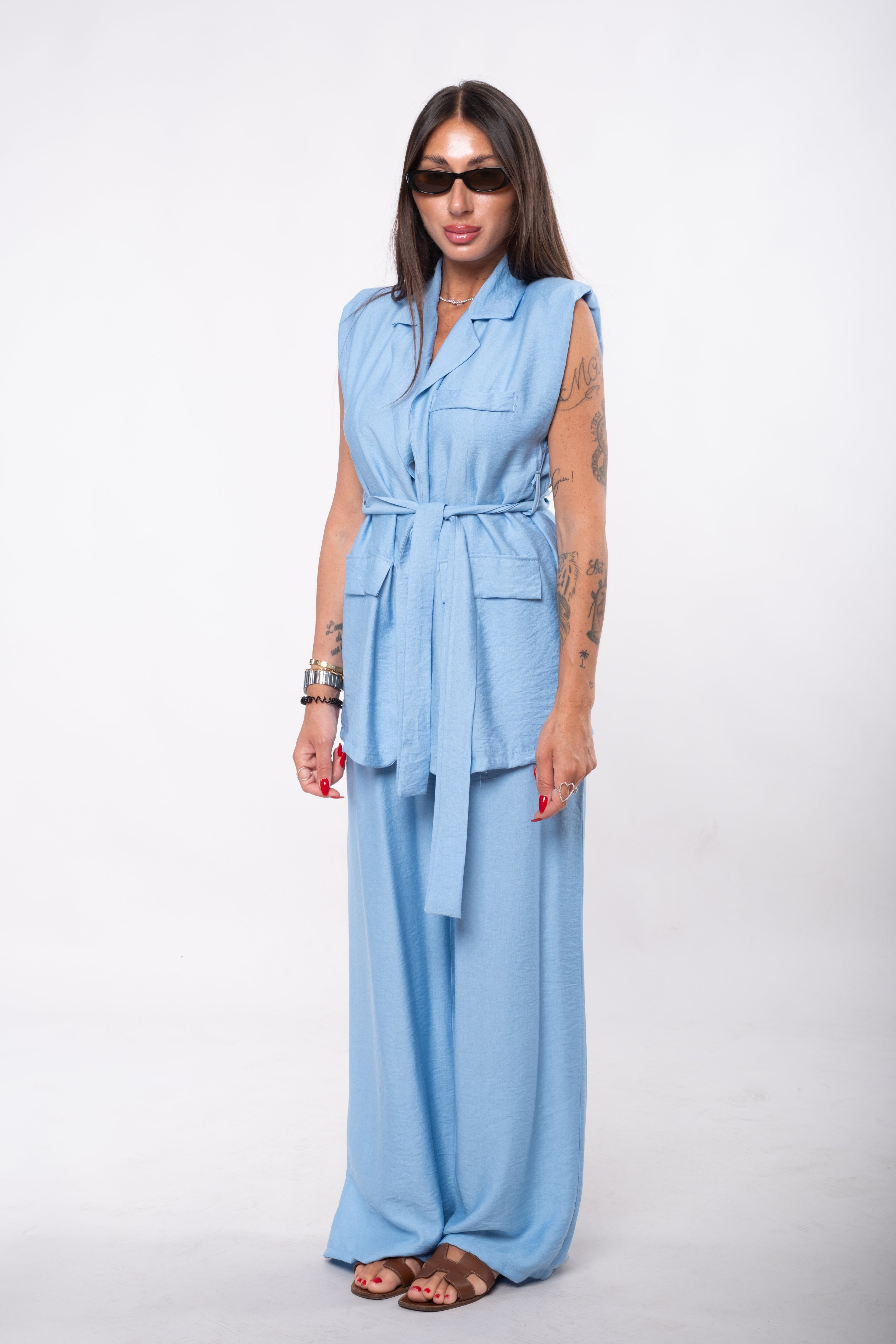 Tailleur Sole celeste