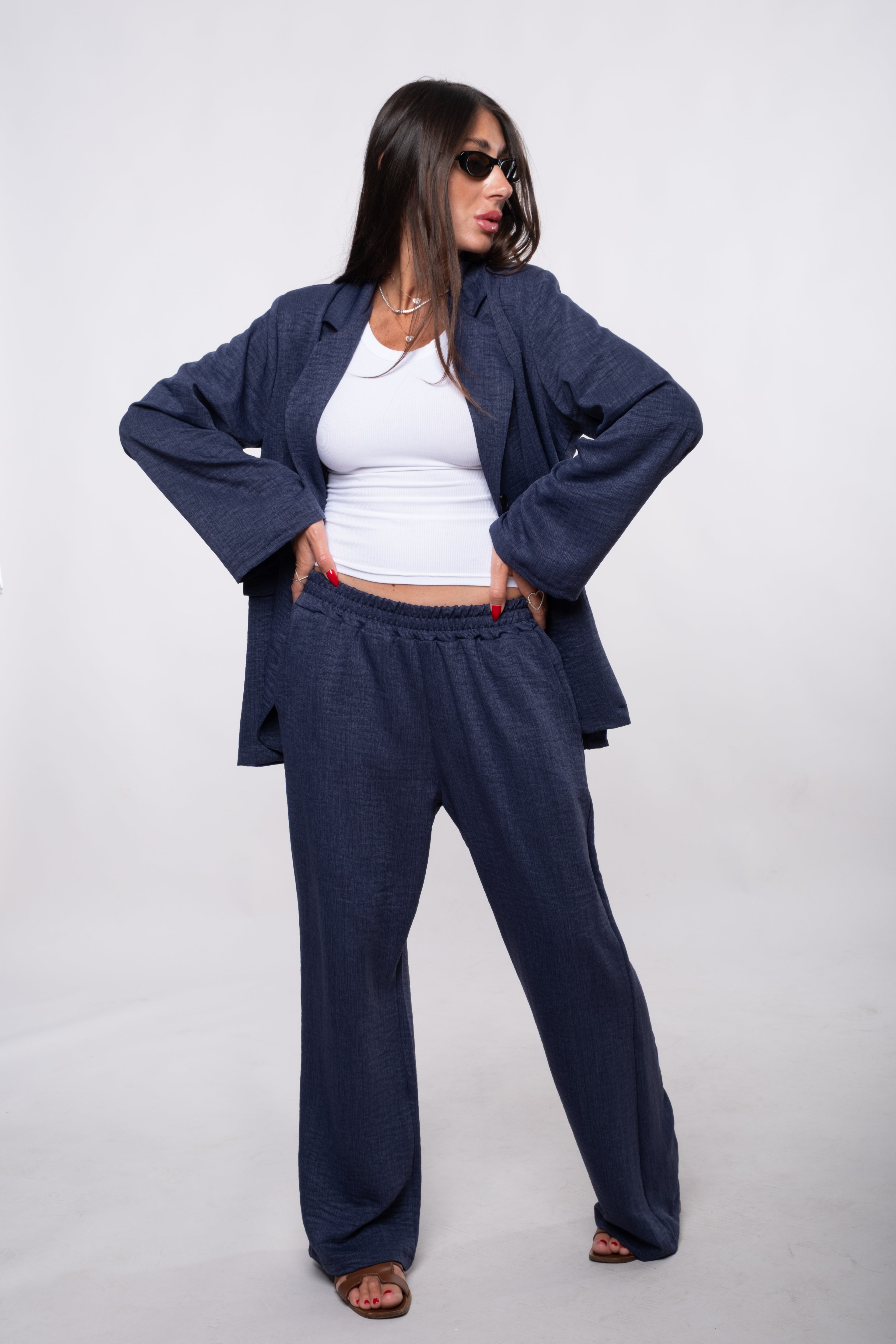 Tailleur Antonia blu