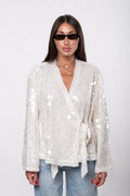 Giacca camicia paillettes
