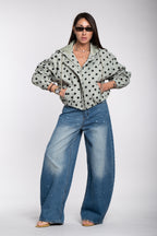 Jeans ballon pittura