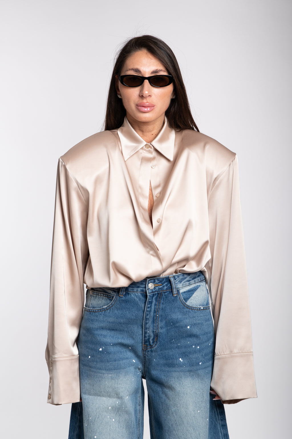 Jeans ballon pittura