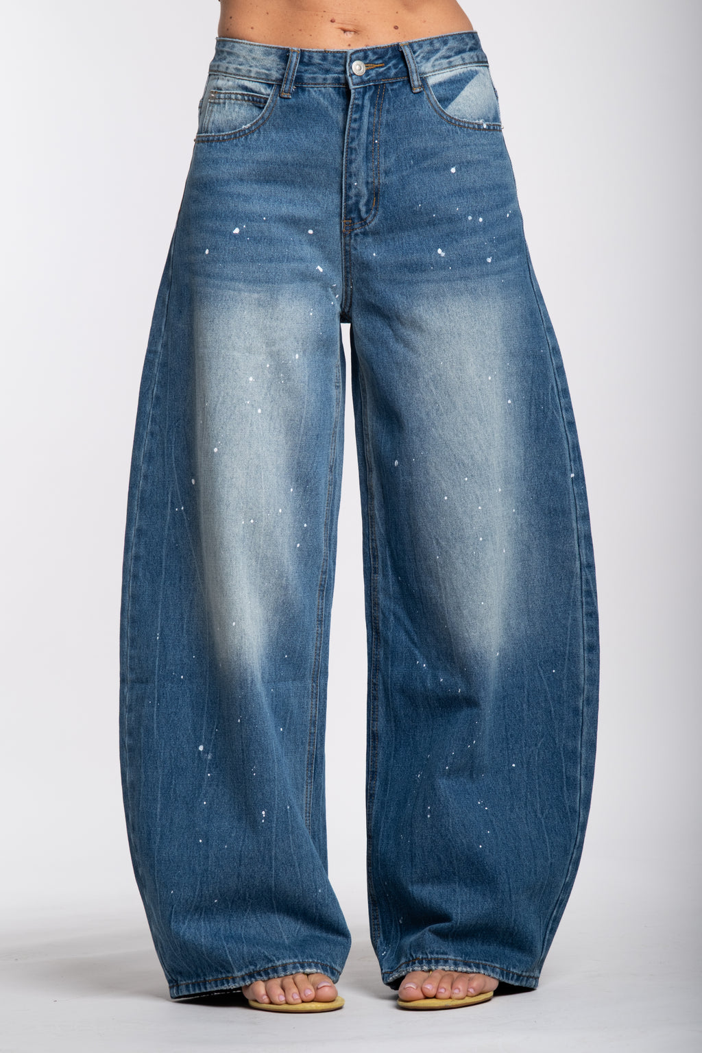 Jeans ballon pittura