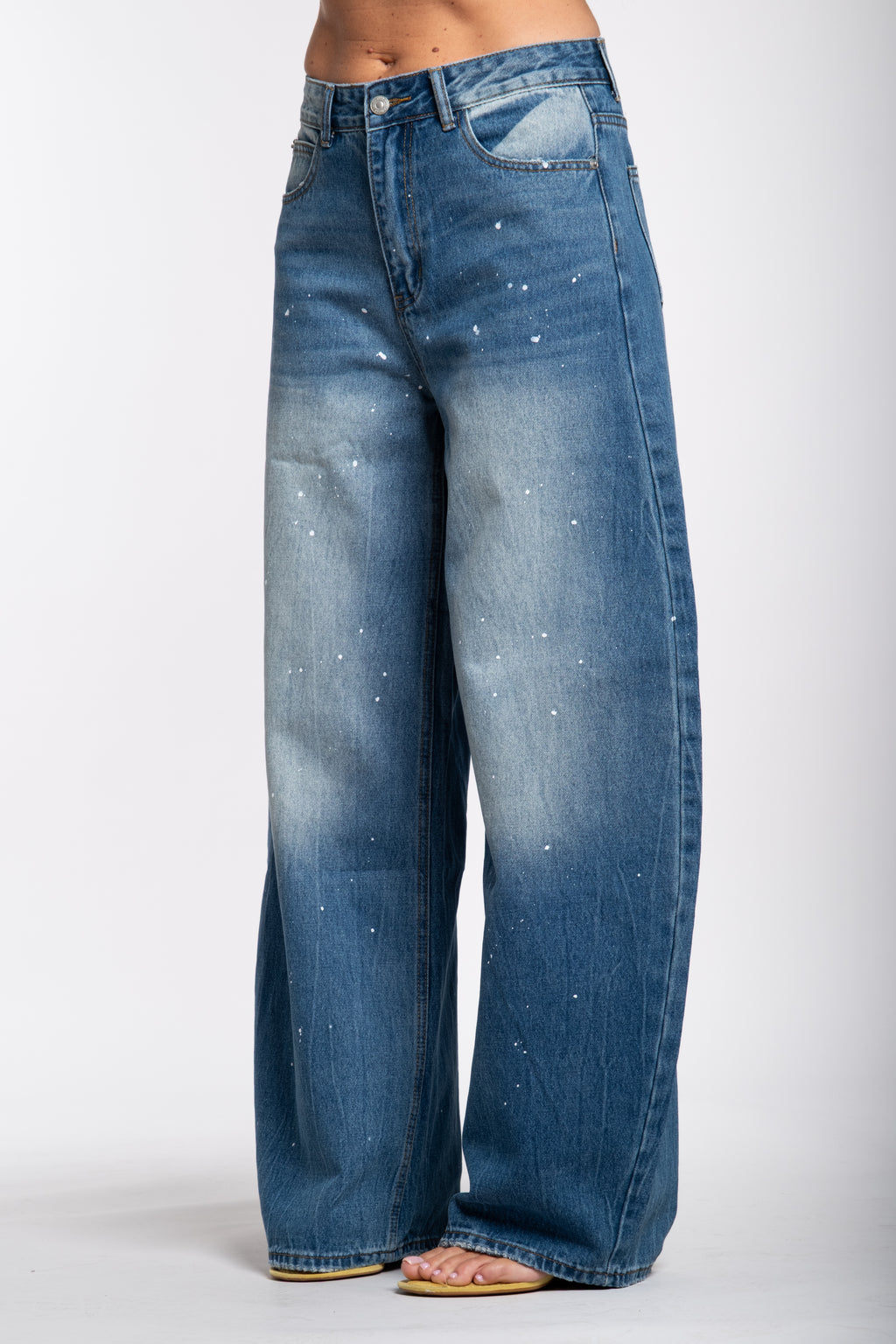 Jeans ballon pittura