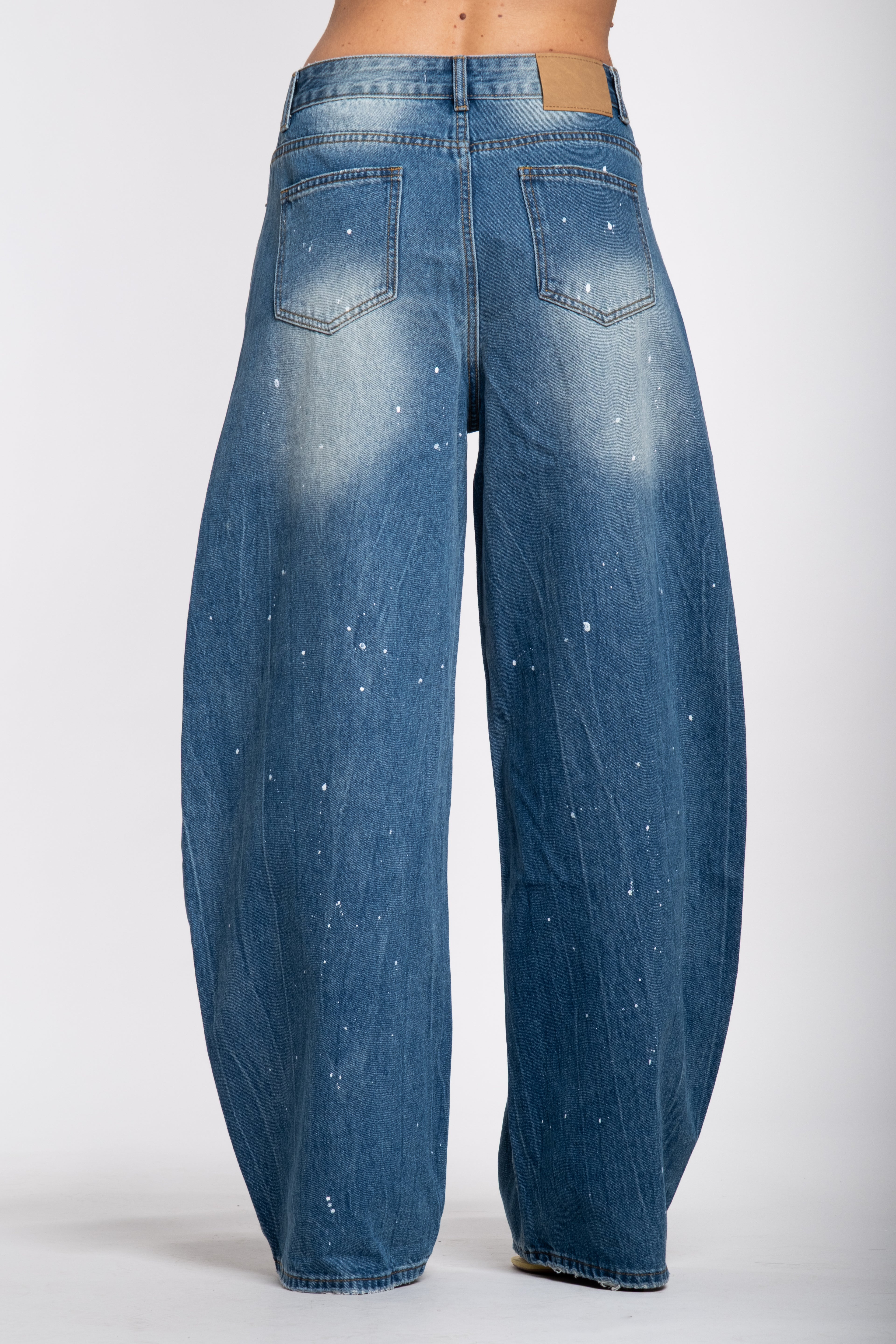 Jeans ballon pittura