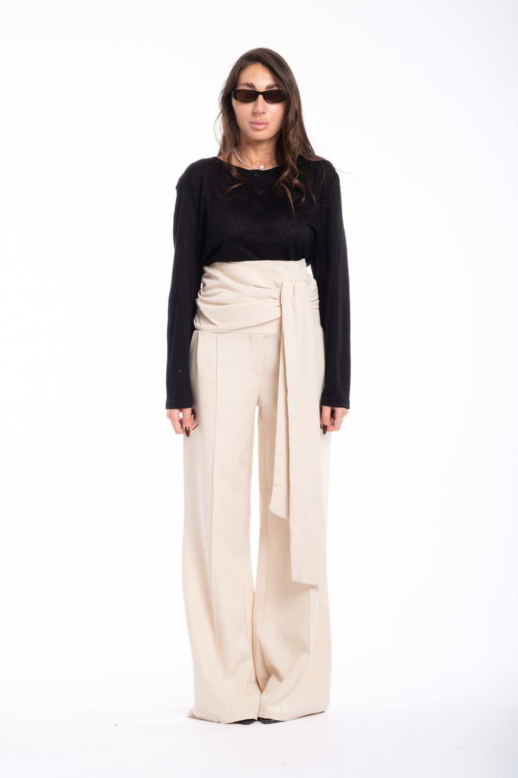 Pantalone elegante beige