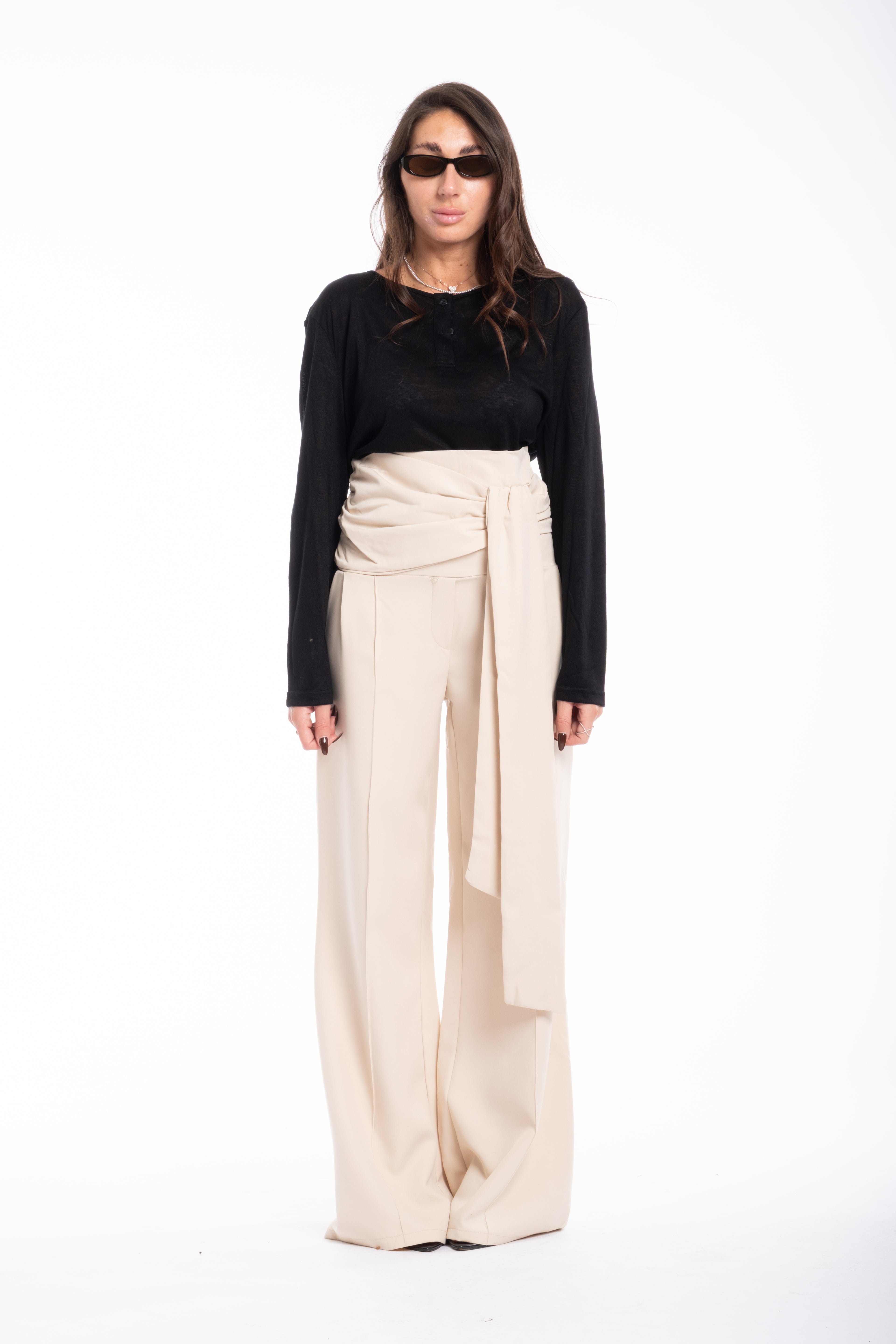 Pantalone elegante beige